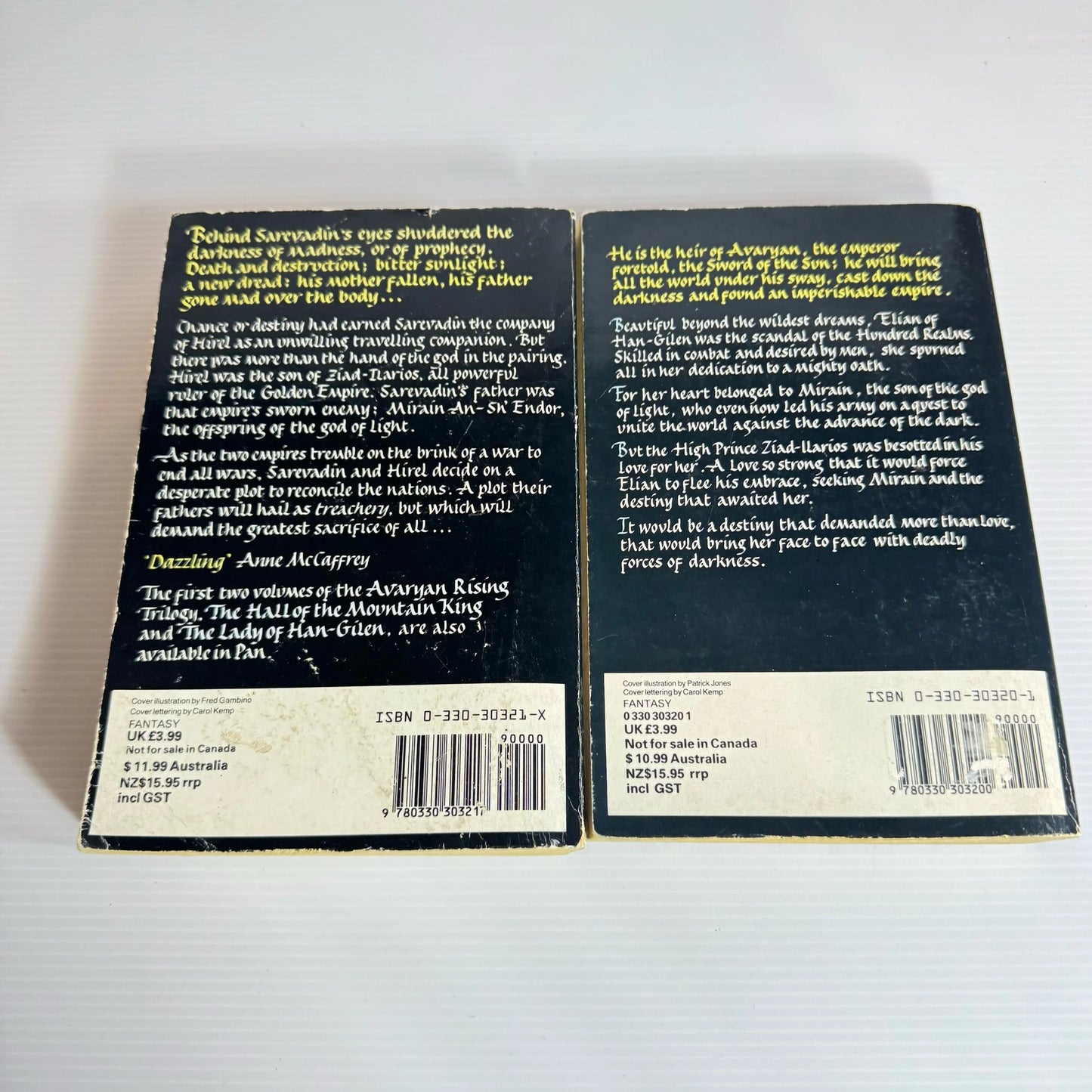 The Avaryan Rising Trilogy Book Bundle x 2 : The Lady of Han-Gilen and A Fall Of Princes - Judith Tarr (327)