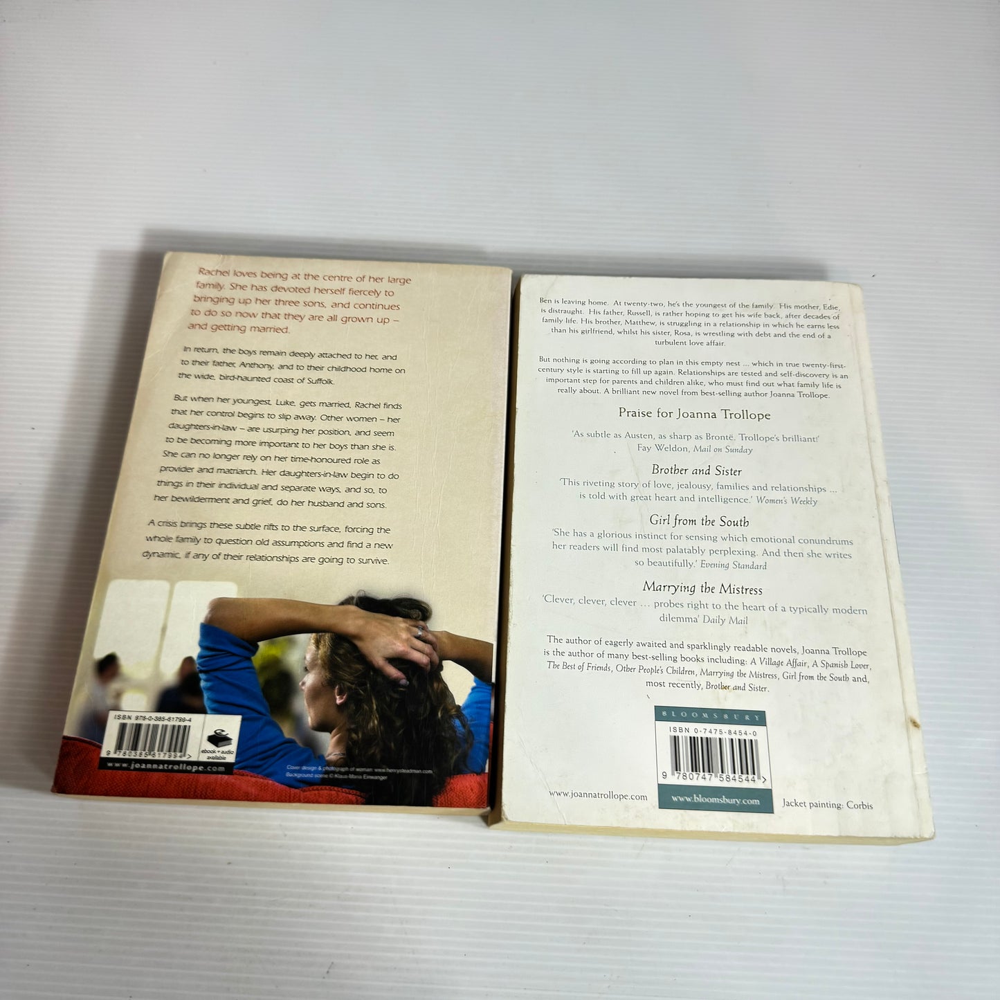 Joanna Trollope Book Bundle x 2 : Second Honeymoon & Daughters-In-Law (2432)