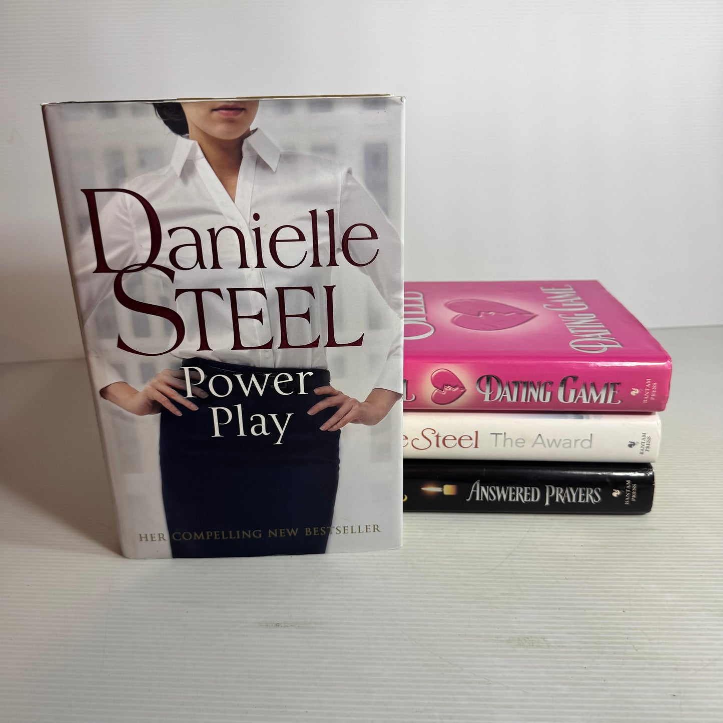 Danielle Steel Hardcover Book Bundle x 4 : Power Play, Dating Game, The Award, Answered Prayers (2819)
