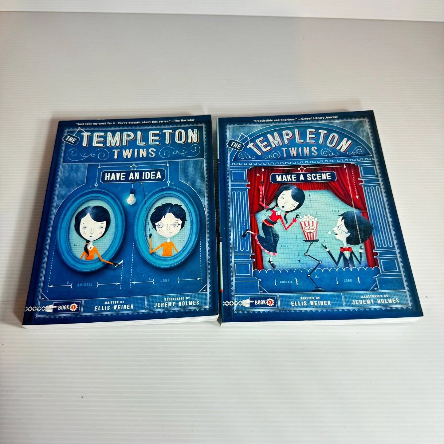 Templeton Twins Book Bundle x 2 Books : Have An Idea (Book 1) & Make A Scene (Book 2)