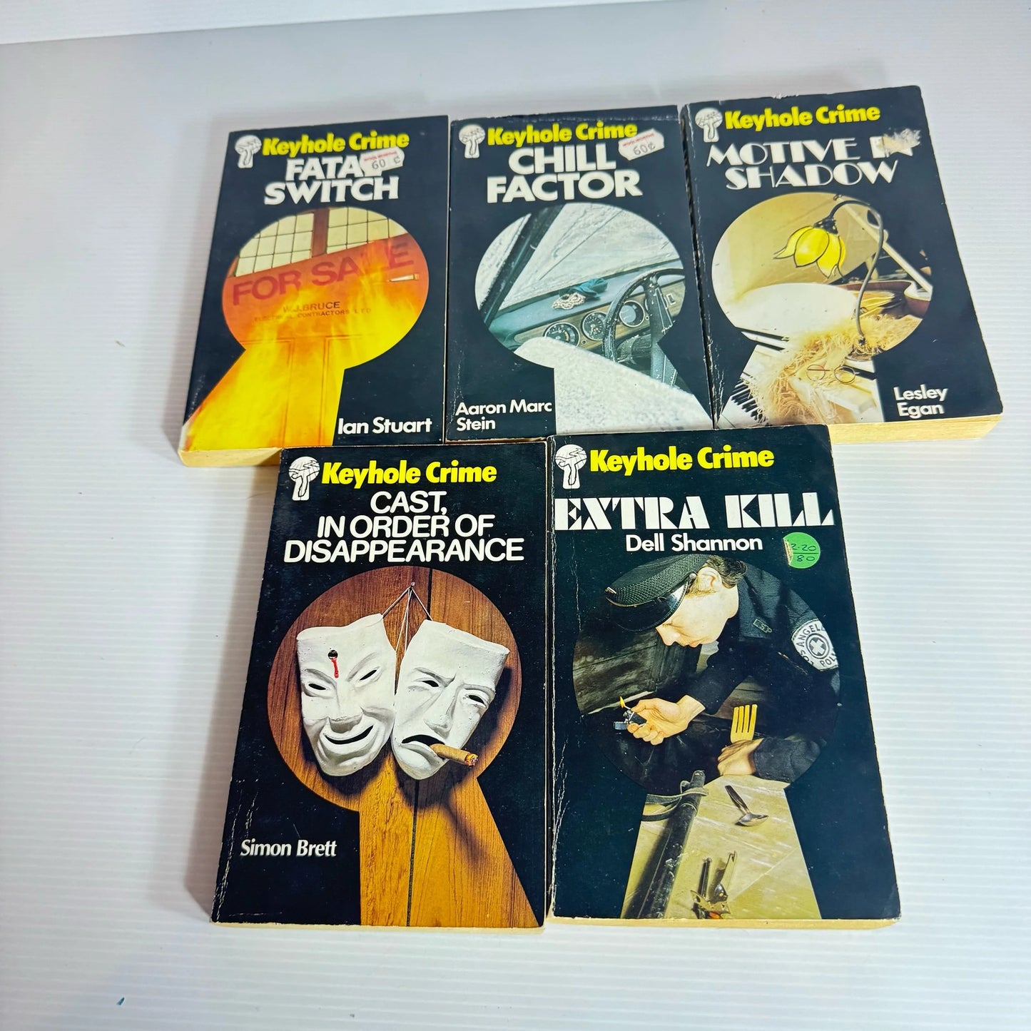 Keyhole Crime Vintage Book Bundle x 5 Books : Books 32, 33, 34, 42, & 67 (Vintage 1980's) (2184)