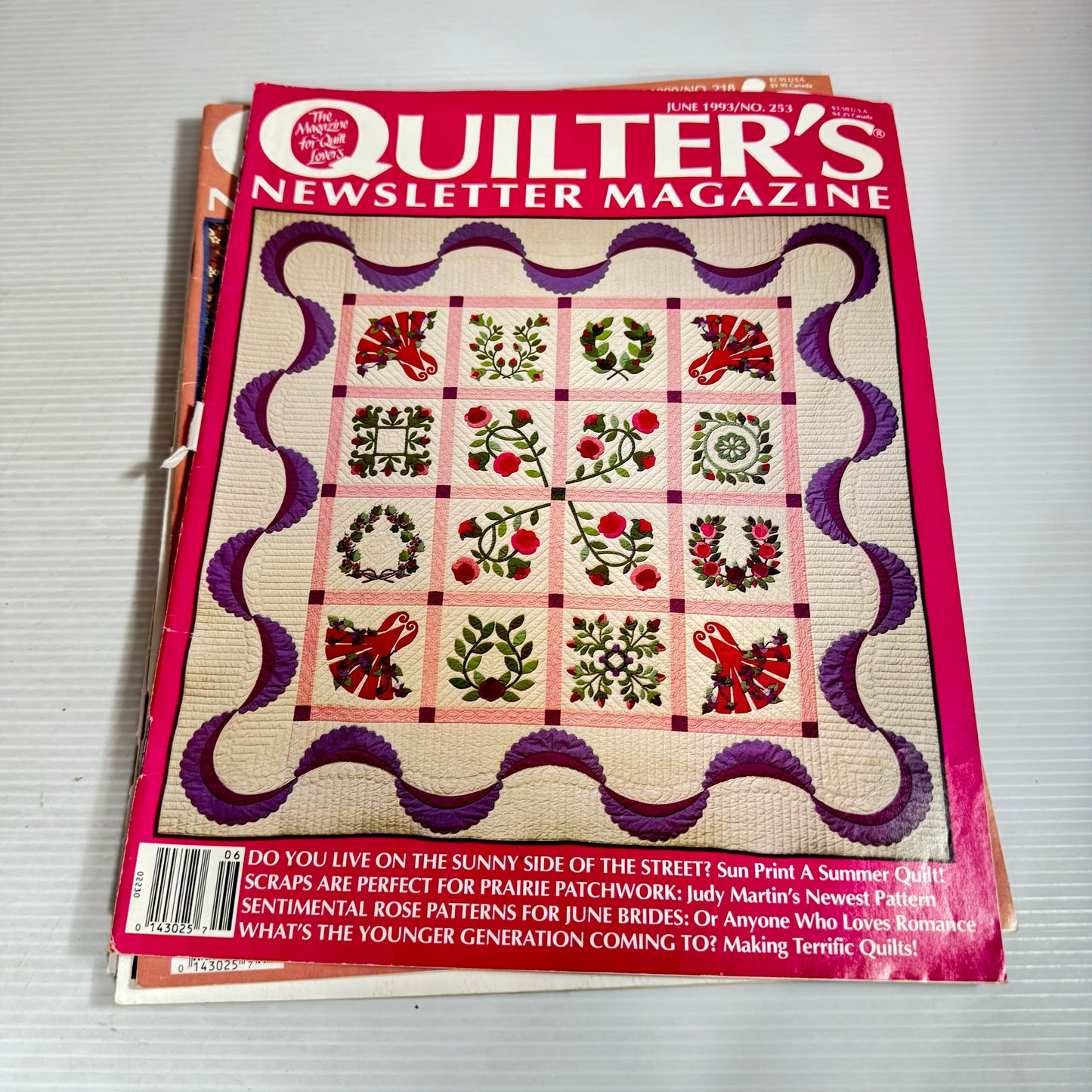 Quilter's Newsletter Magazine Vintage Bundle x 7 Magazines (2617)