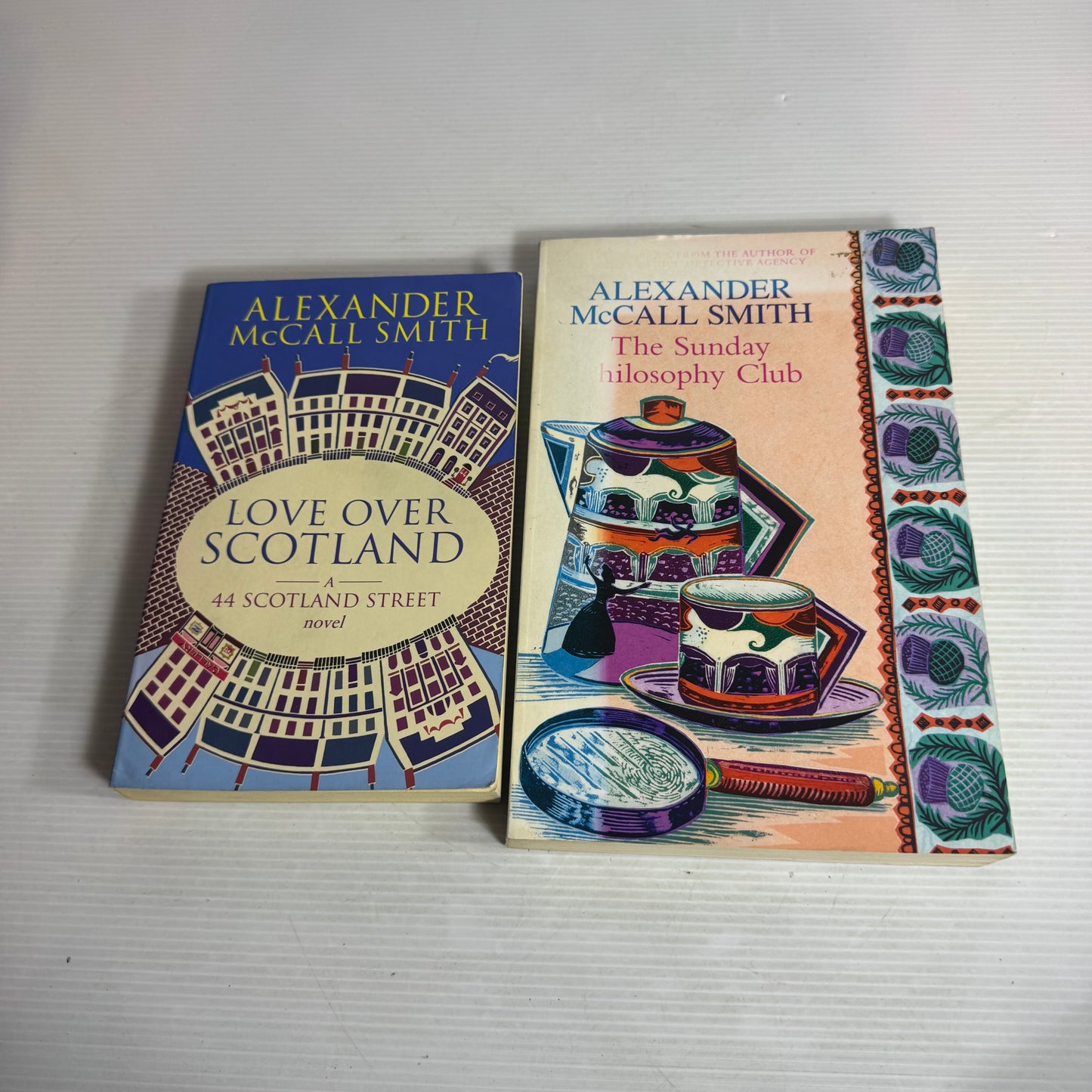 Alexander McCall Smith Book Bundle x 2 : Love Over Scotland & The Sunday Philosophy Club (2831)