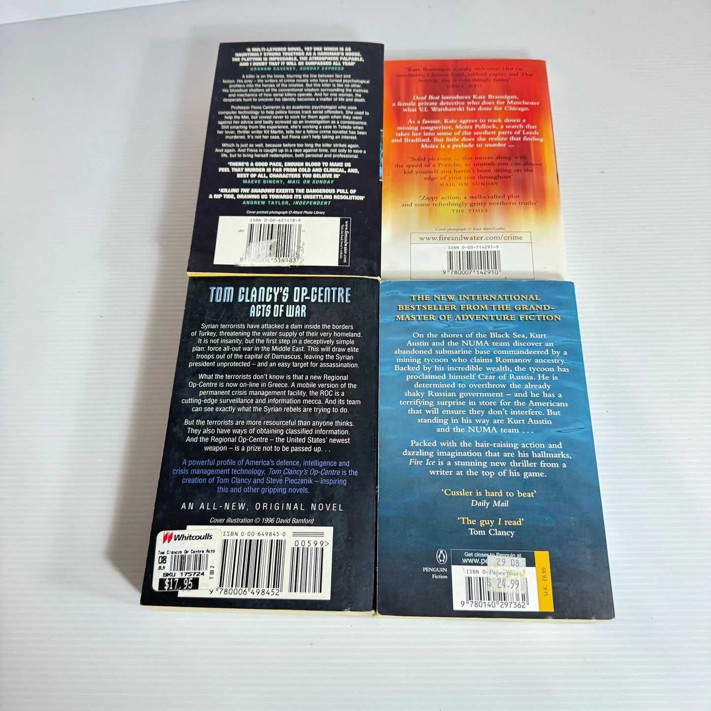 Suspense/Thriller Book Bundle x 4 : Various Authors (2131)