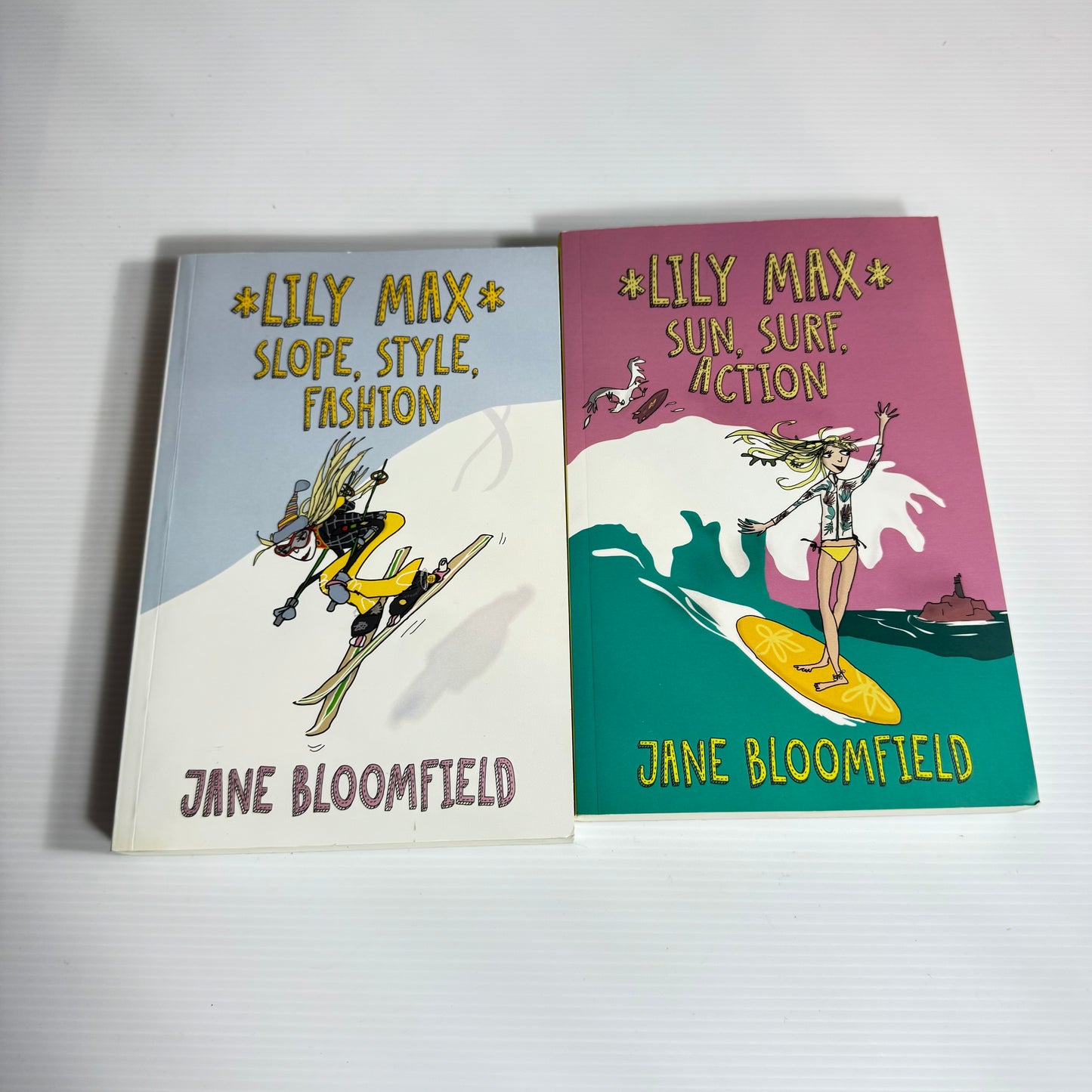 Jane Bloomfield Lily Max Book Bundle x 2 ; Sun, Surf, Action & Slope, Style, Fashion - Inscription by Author(3076)