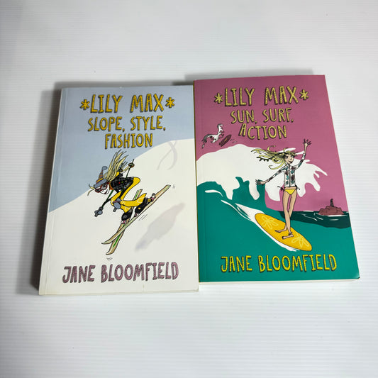 Jane Bloomfield Lily Max Book Bundle x 2 ; Sun, Surf, Action & Slope, Style, Fashion - Inscription by Author(3076)