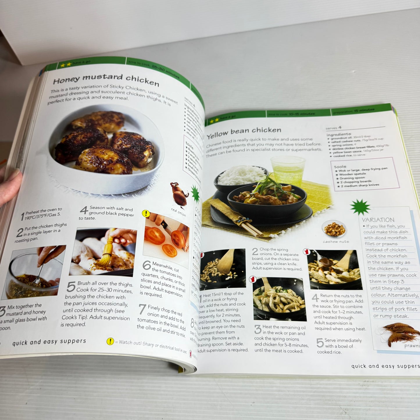 Children's Cookbook Bundle x 2 : The Junior Cook - Step-by-Step & Kid's First Cookbook (2941)