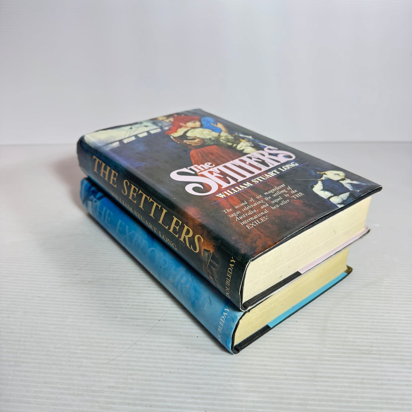 William Stuart Long Vintage Book Bundle x 2 : The Explorers & The Settlers (2814)