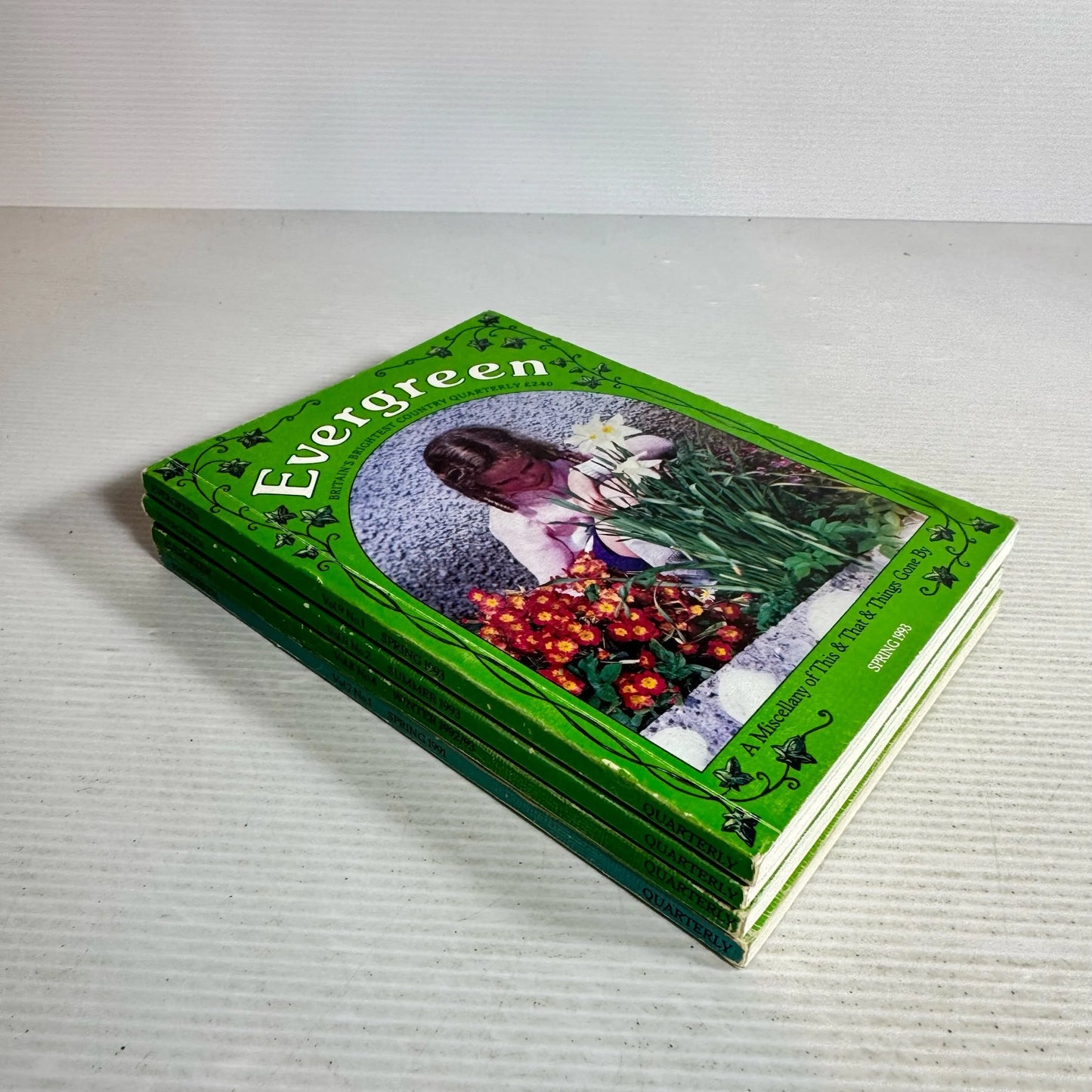 Evergreen Book Bundle x 4 Spring 1991, Winter 1992/93, Summer 1993 & Spring 1993 (402)