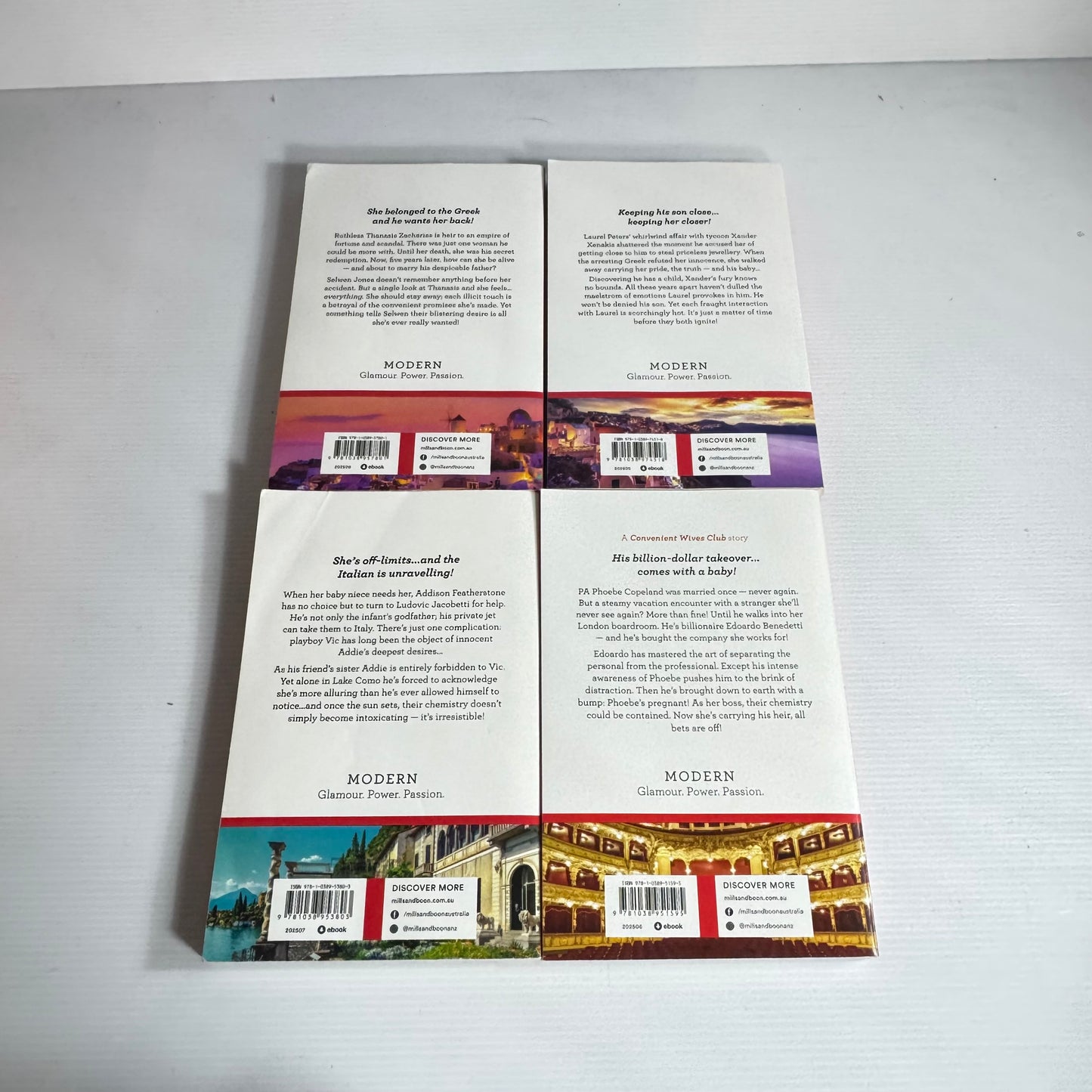 Mills & Boon Modern Large Book Bundle x 4 Books (3138)