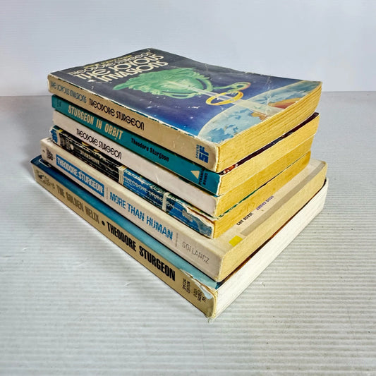 Theodore Sturgeon Science Fiction Book Bundle x 6 Books (Vintage 1964-1986) (2019)