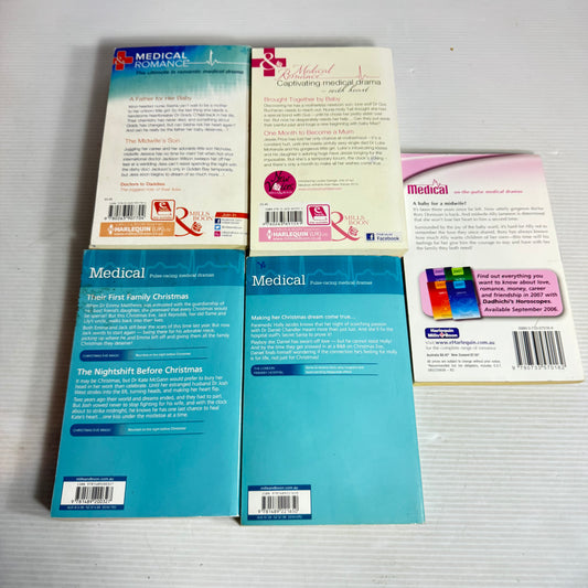 Mills & Boon Medical Romance Bundle x 5 Books 8 Stories (3022)