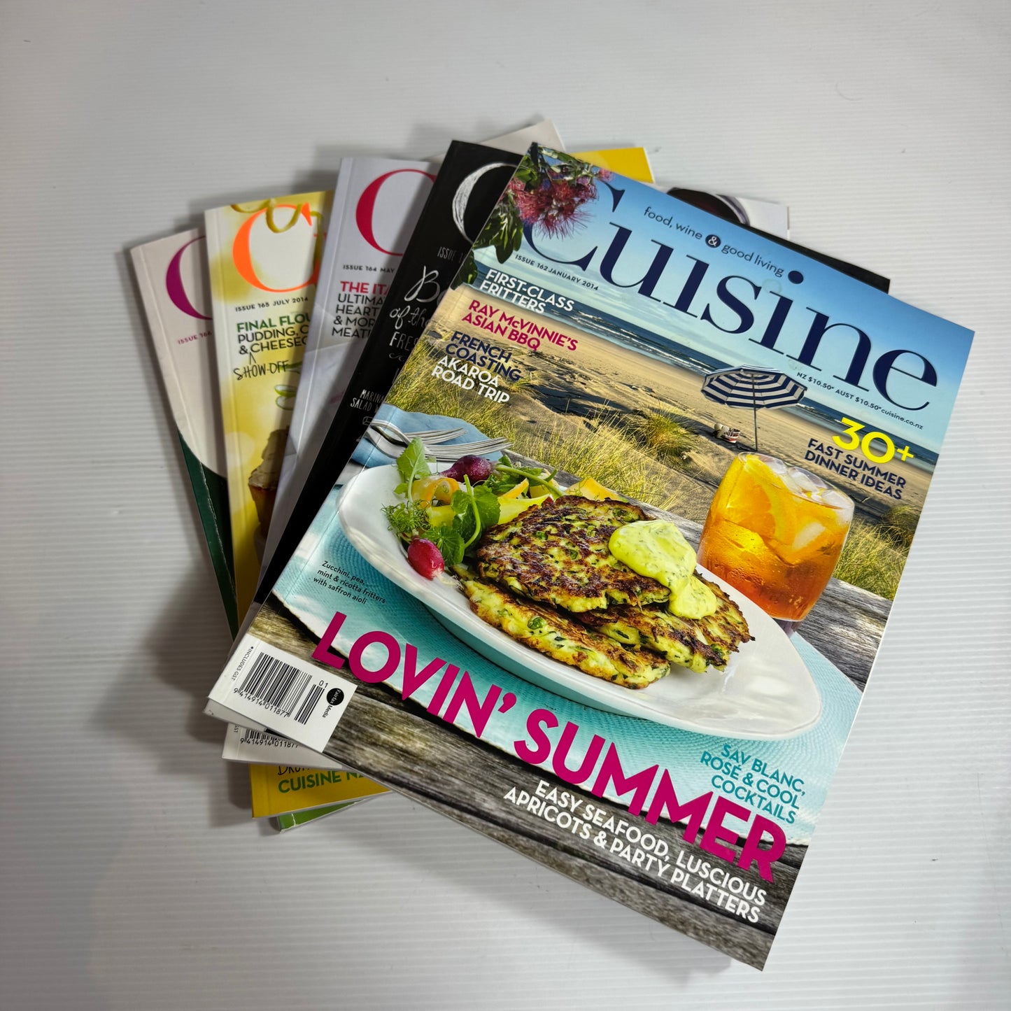 Cuisine Magazine Bundle x 5 : 2014 Issues 162, 163, 164, 165, 166 (3341)