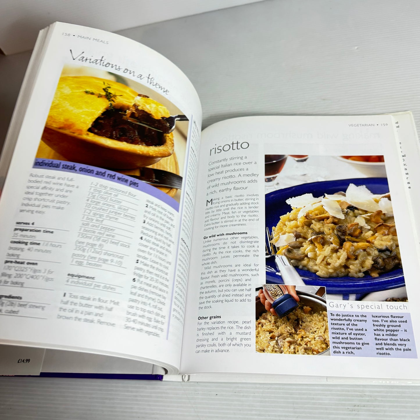 Cookbook Bundle x 3 : The Best of Ruth Pretty, Destitute Gourmet Delicious - Sophie Gray, Step-By-Step Cooking - Gary Rhodes(2918)