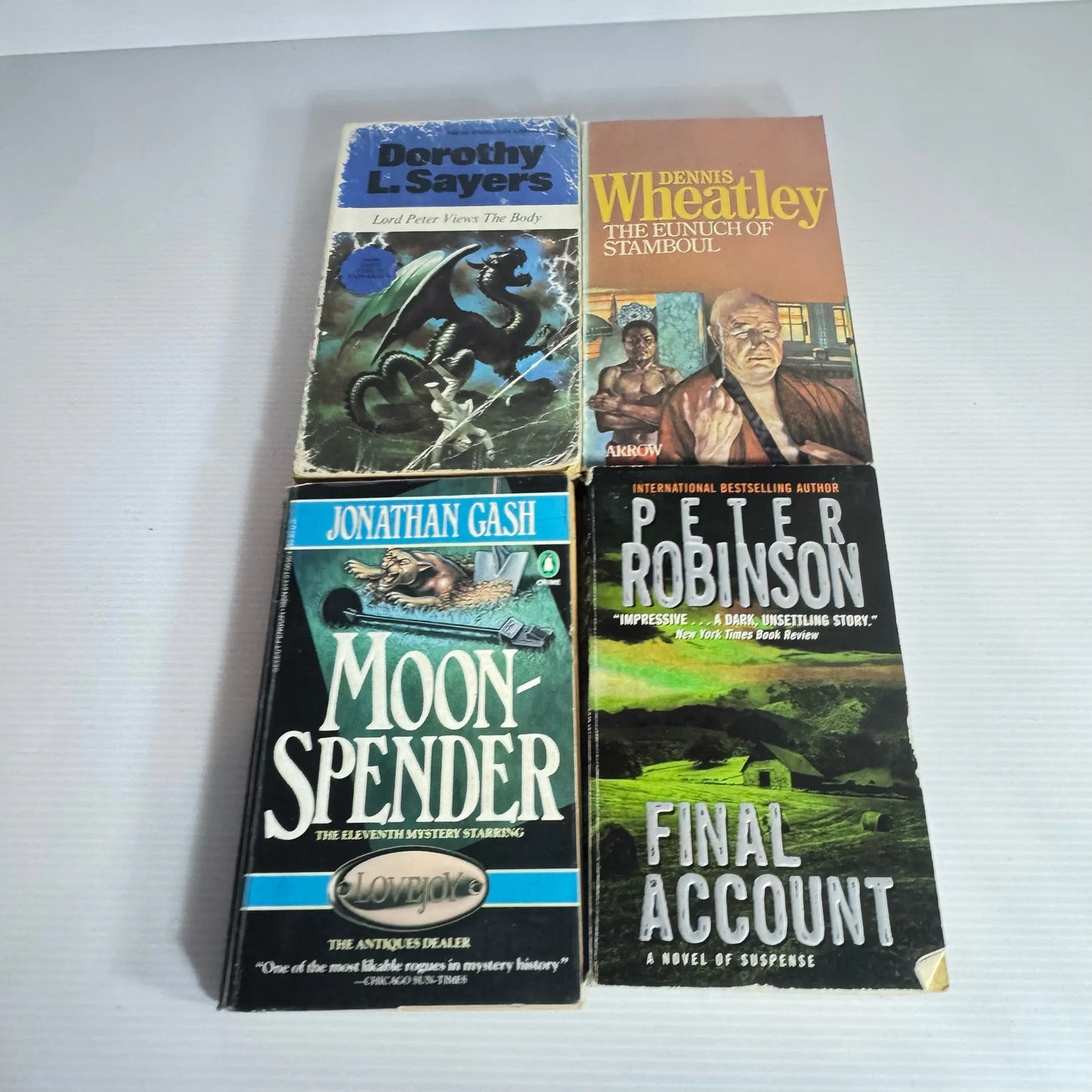 Vintage Crime/Mystery/Thriller Book Bundle x 4 Books : Various Authors (1974- 2004) (2225)