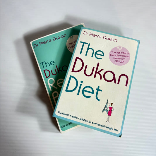 Dr Pierre Dukan Book Bundle x 2 : The Dukan Diet & The Dukan Diet Recipe Book (3037)
