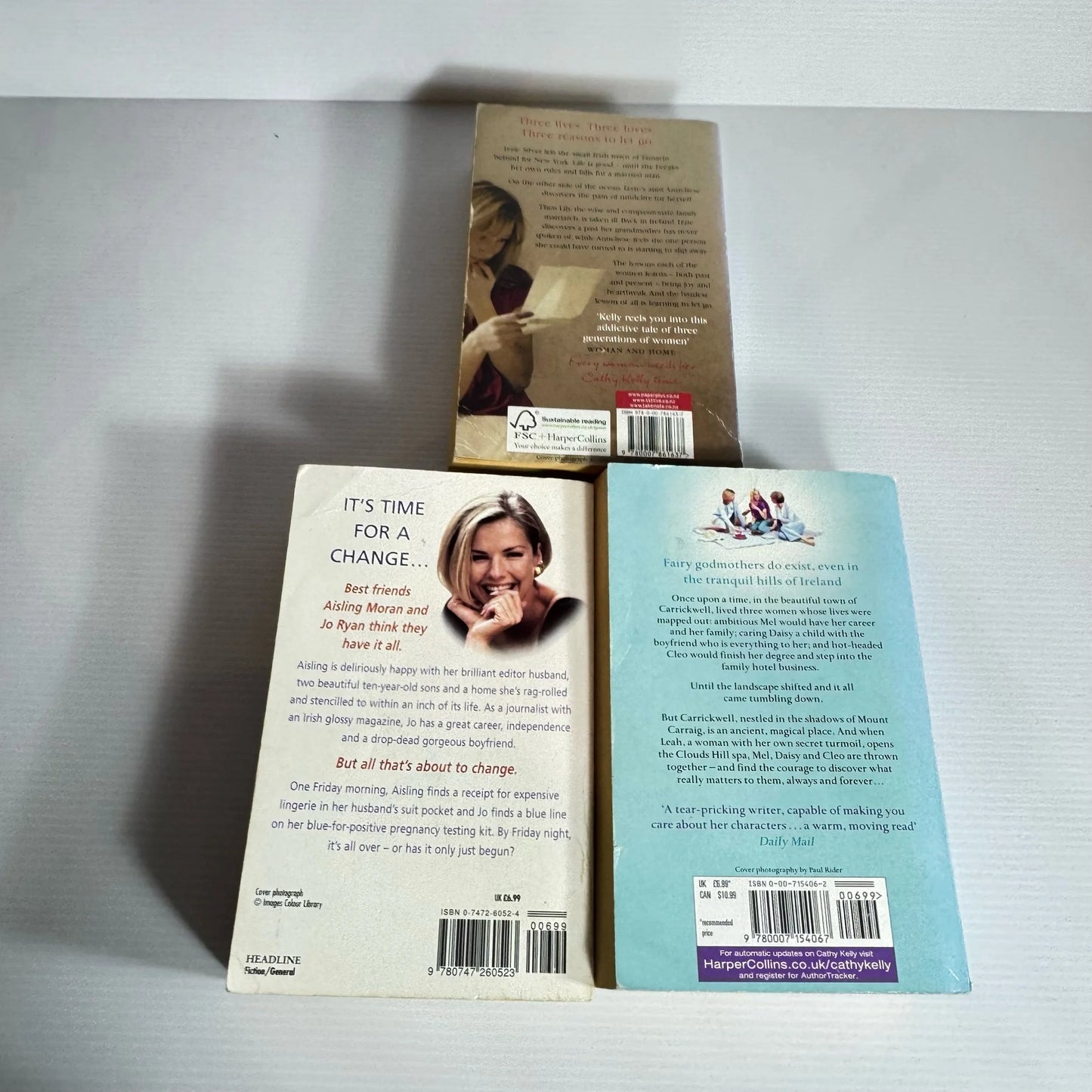 Cathy Kelly Book Bundle x 3 Books : Lessons in Heartbreak, Always and Forever, Woman to Woman