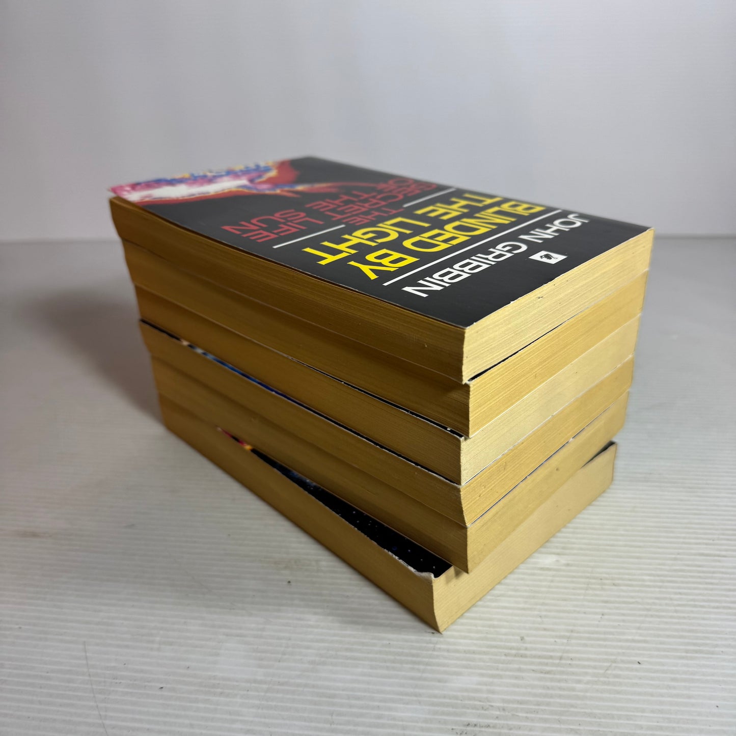 John Gribbin Vintage Science Book Bundle x 6 : Hot House Earth, In Search of the Double Helix, Cosmic Coincidences, Blinded By the Light, In Search of Schrodinger's Cat, In Search of the Edge of Time (2950)