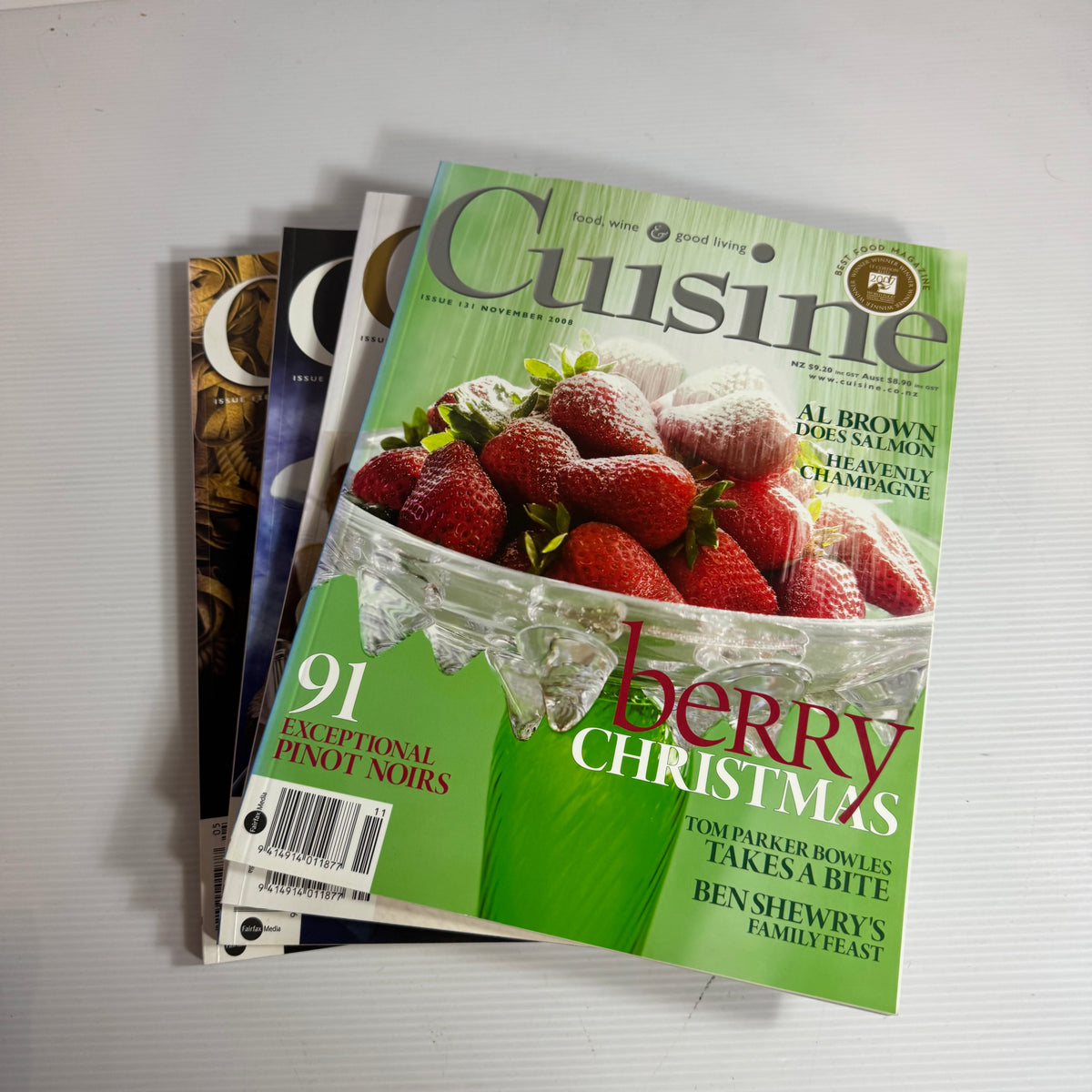 Cuisine Magazine Bundle x 4 : 2008 Issues 131, 130, 129, 128 (3335)