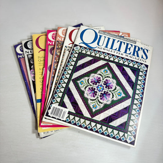 Quilter's Newsletter Magazine Vintage Bundle x 7 Magazines (2617)