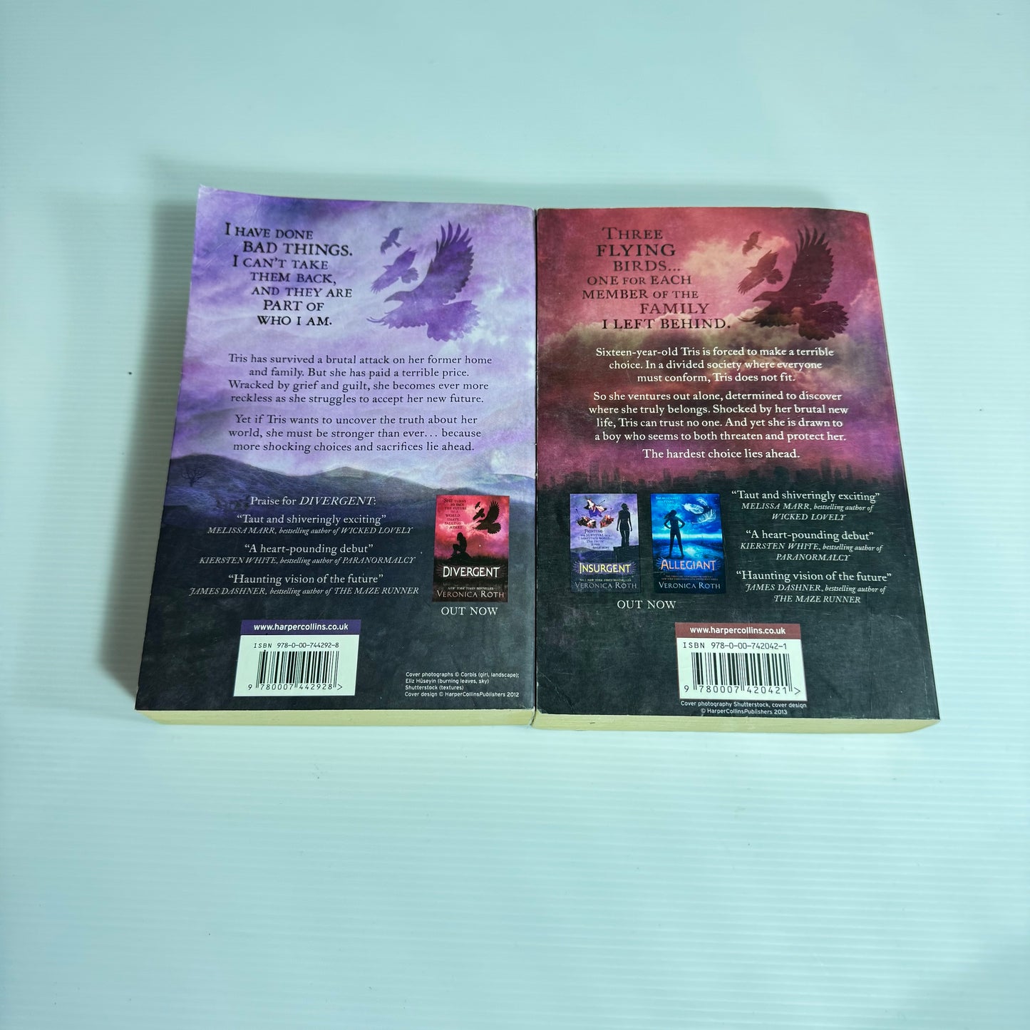 Veronica Roth Divergent Book Bundle x 2 : Divergent & Insurgent (3083)