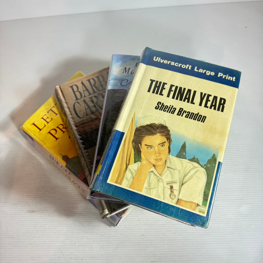 Large Print Historical Romance x 4 : The Final Year, Noble Seed, The Heart of the Clan, Letters from Prague(2865)