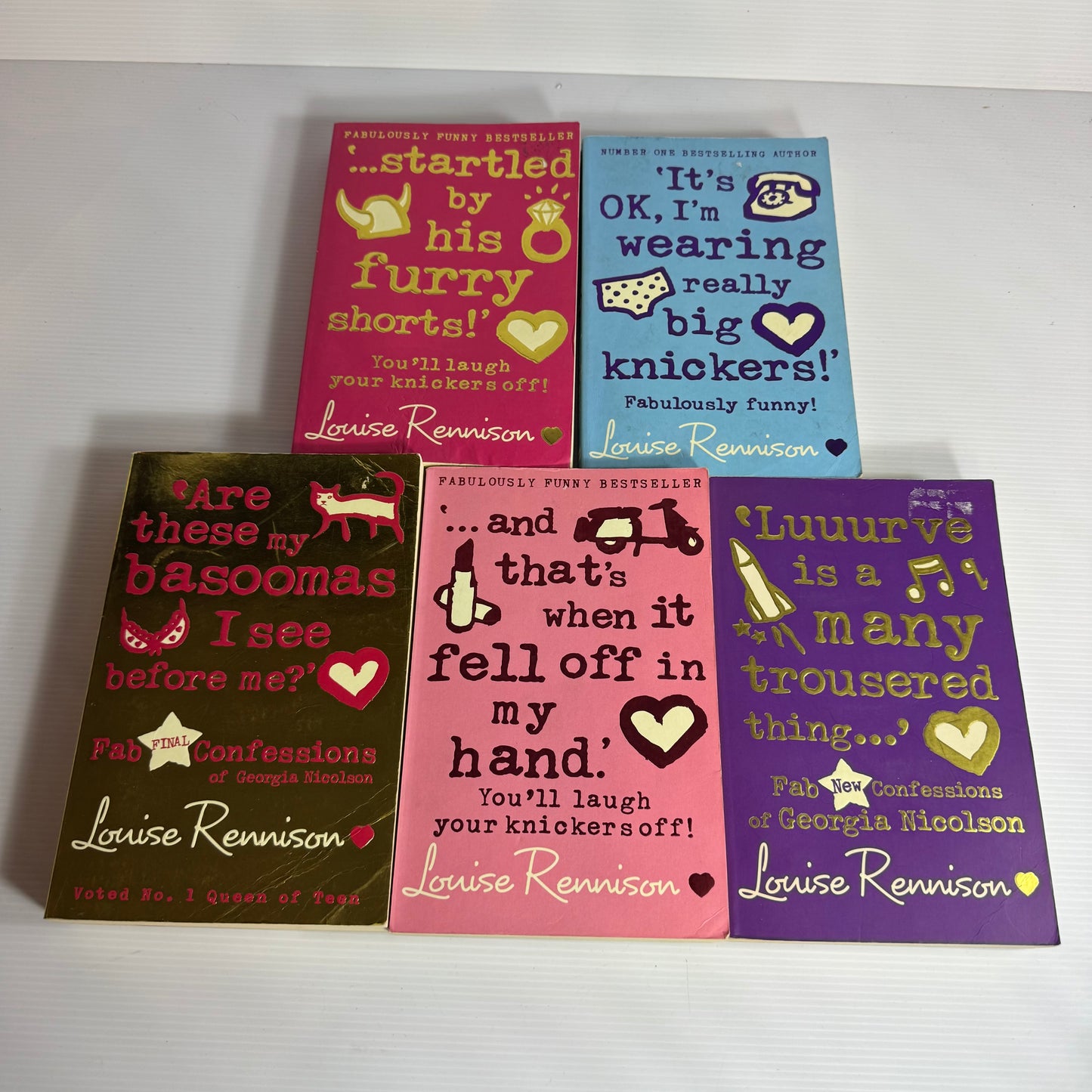 Louise Rennison Contemporary Humor Book Bundle x 5 Books (3115)