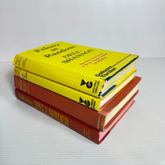 Vintage Crime Thriller Book Bundle x 4 Books : Mixed Authors (Vintage 1960's-1980's) (2260)
