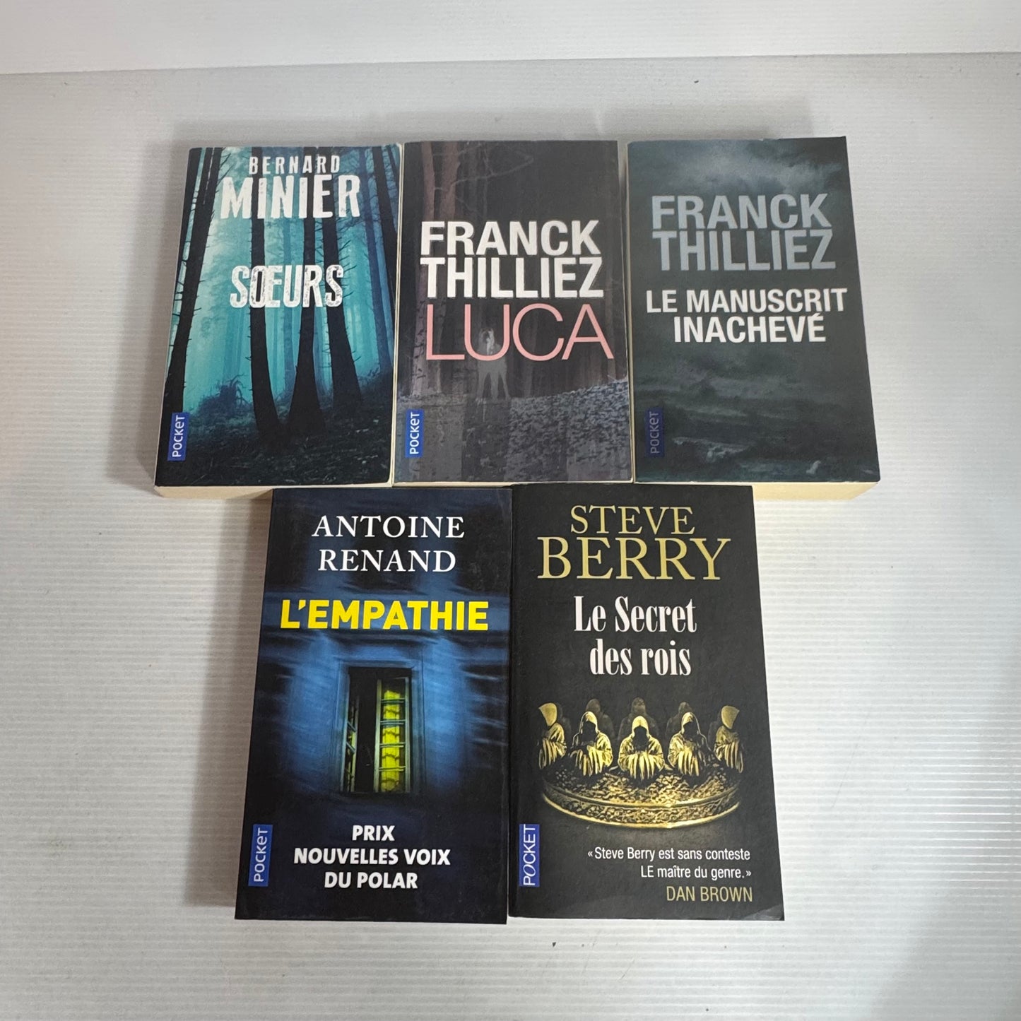 French Language Thriller Mixed Author Book Bundle x 5 Books (2572)