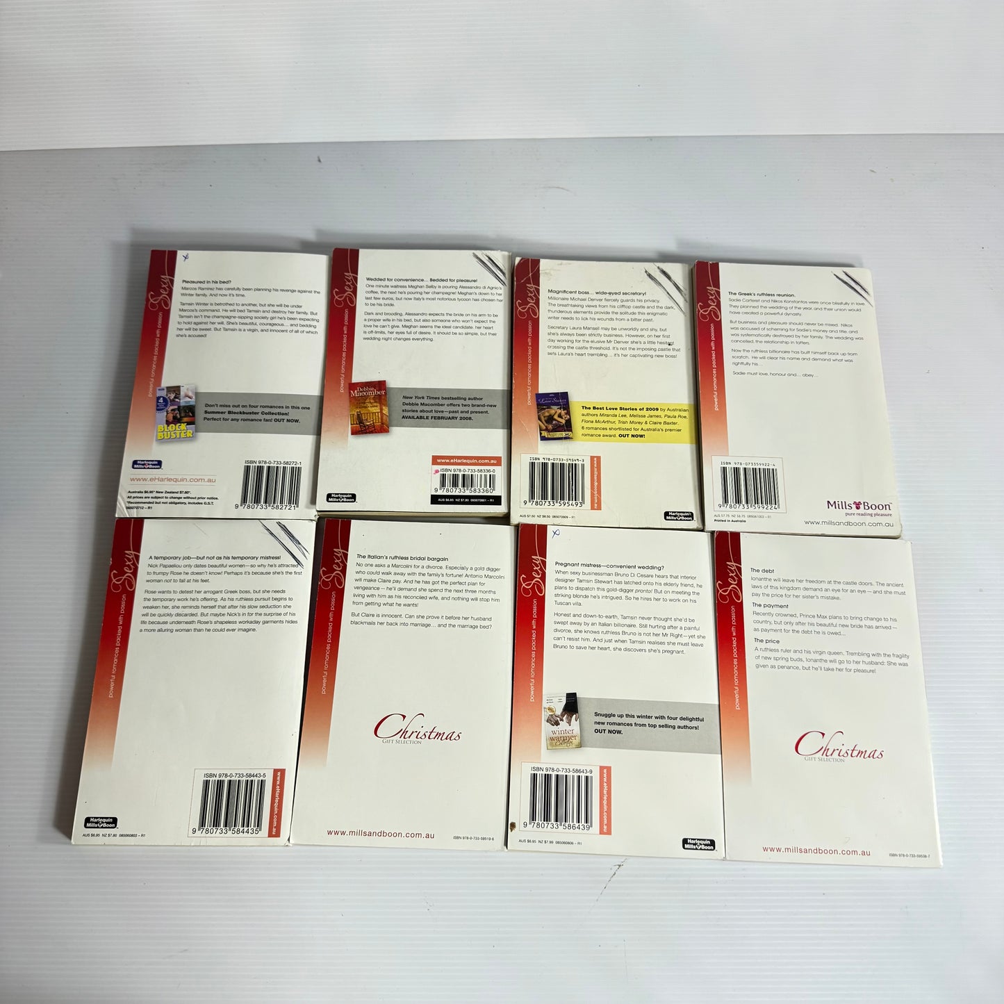 Mills & Boon Sexy Book Bundle x 8 Books (3144)