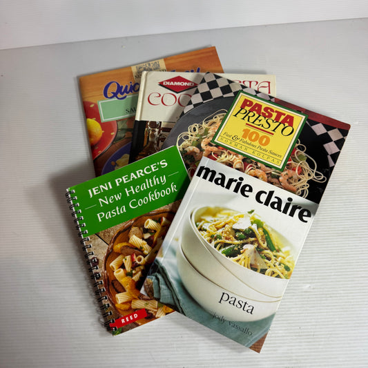 Pasta & Pasta Sauce Cookbook Bundle x 5 Books (2906)