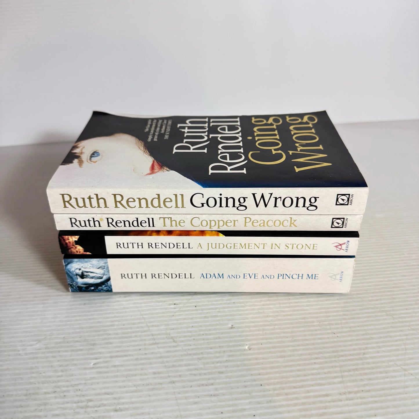 Ruth Rendell Book Bundle x 4 Books : The Copper Peacock, Going Wrong, A Judgement In Stone, Adam and Eve and Pinch Me (2006)