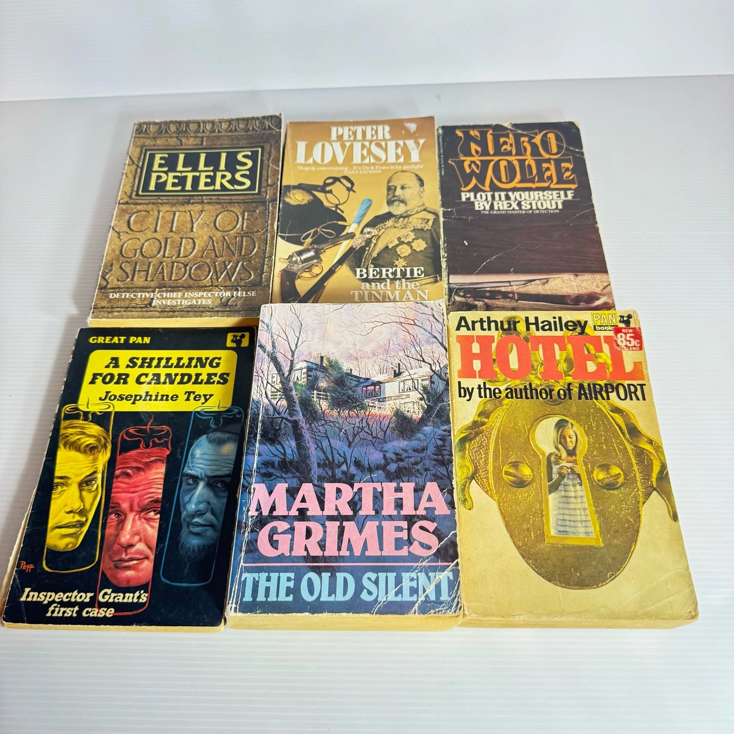 Vintage Crime/Mystery/Thriller Book Bundle x 6 Books - Various Authors (1960-1990)   (2221)