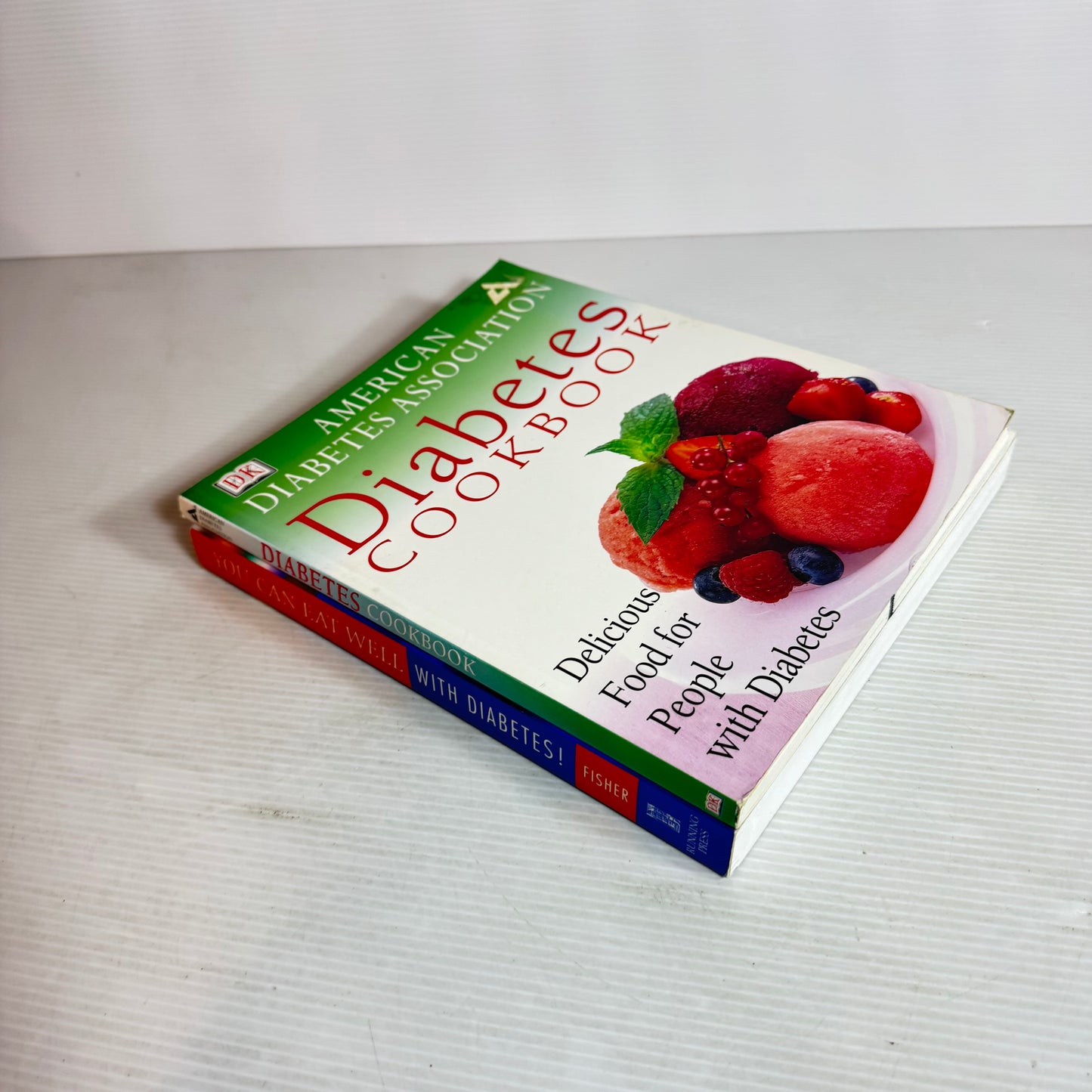 Diabetes Cookbook x 2 Books : Diabetes Cookbook - American Diabetes Association, You Can Eat Well with Diabetes! - Helen V. Fisher (2803)(2803)