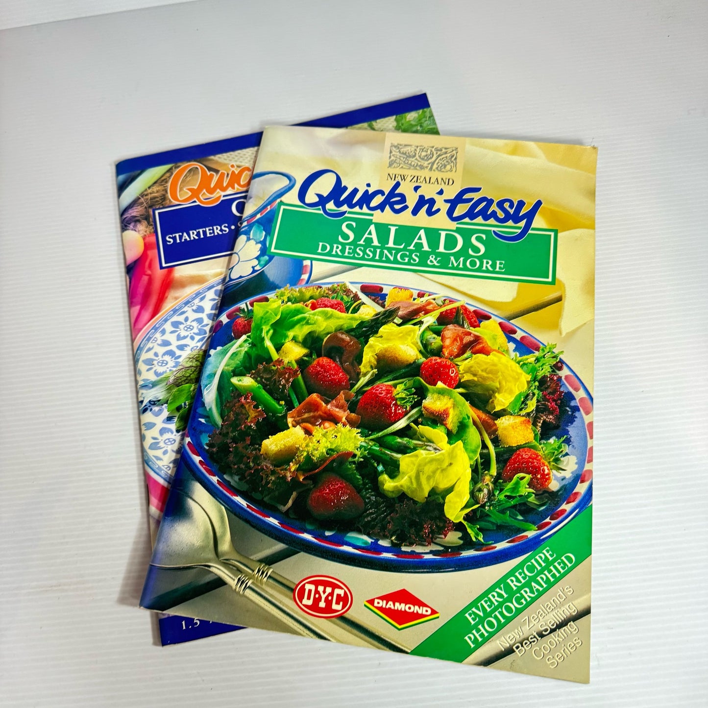 Quick 'n' Easy Cook Book Bundle x 2 : Salads : Dressings & More, & Chicken : Starters, Stir Fries, Roasts & More (2265)