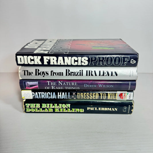 Crime Thriller Hardback Book Bundle x 5 Books : Mixed Authors (2264)