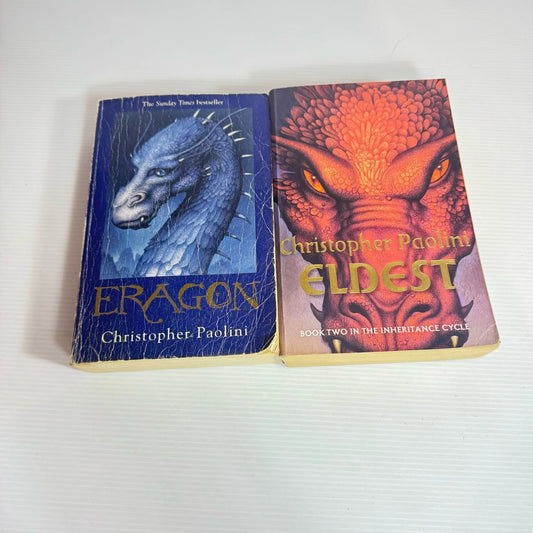 Inheritance Cycle Book Bundle x 2 : Books I & II Eragon & Eldest - Christopher Paolini (2294)