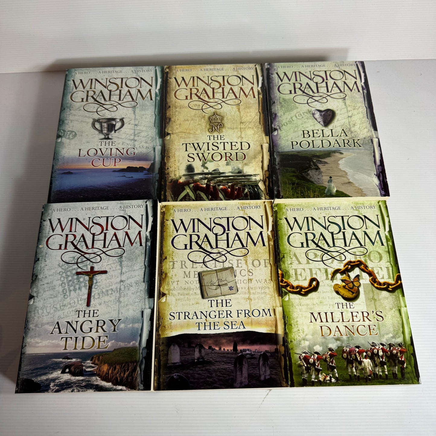 Poldark Final Box Set Book Bundle Collection x 6 Books - Winston Graham (3117)