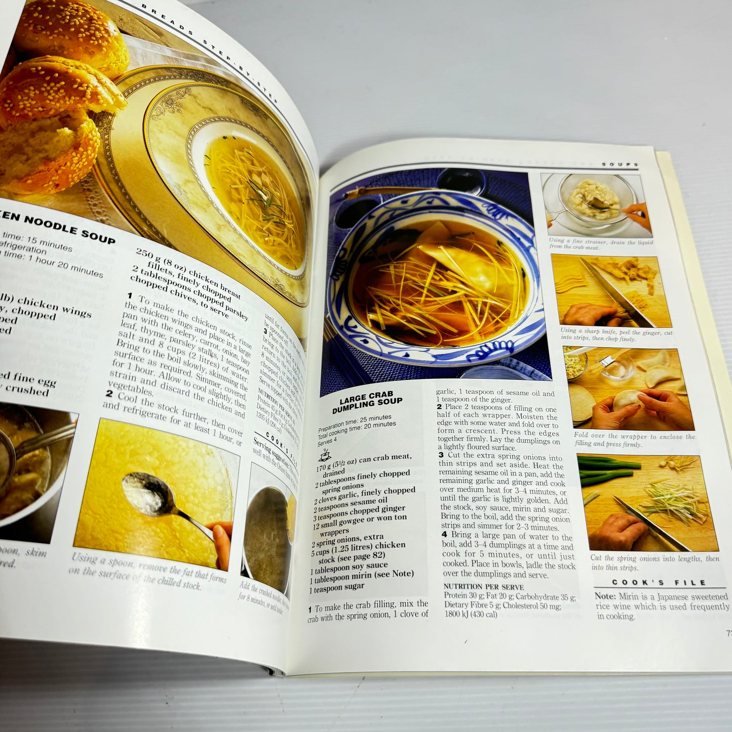 Soup Cookbook Bundle x 3 : Easy Soups - Love Food, 1 Stock, 100 Soups - Love Food, & Soups and Breads - Family Circle Step-by-Step (3320)