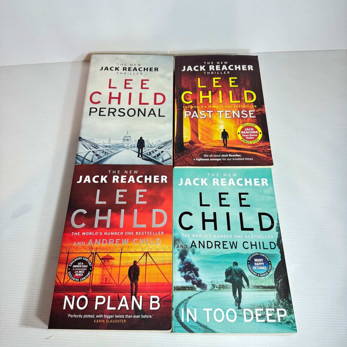 Lee Child Jack Reacher Book Bundle x 4 (2401)
