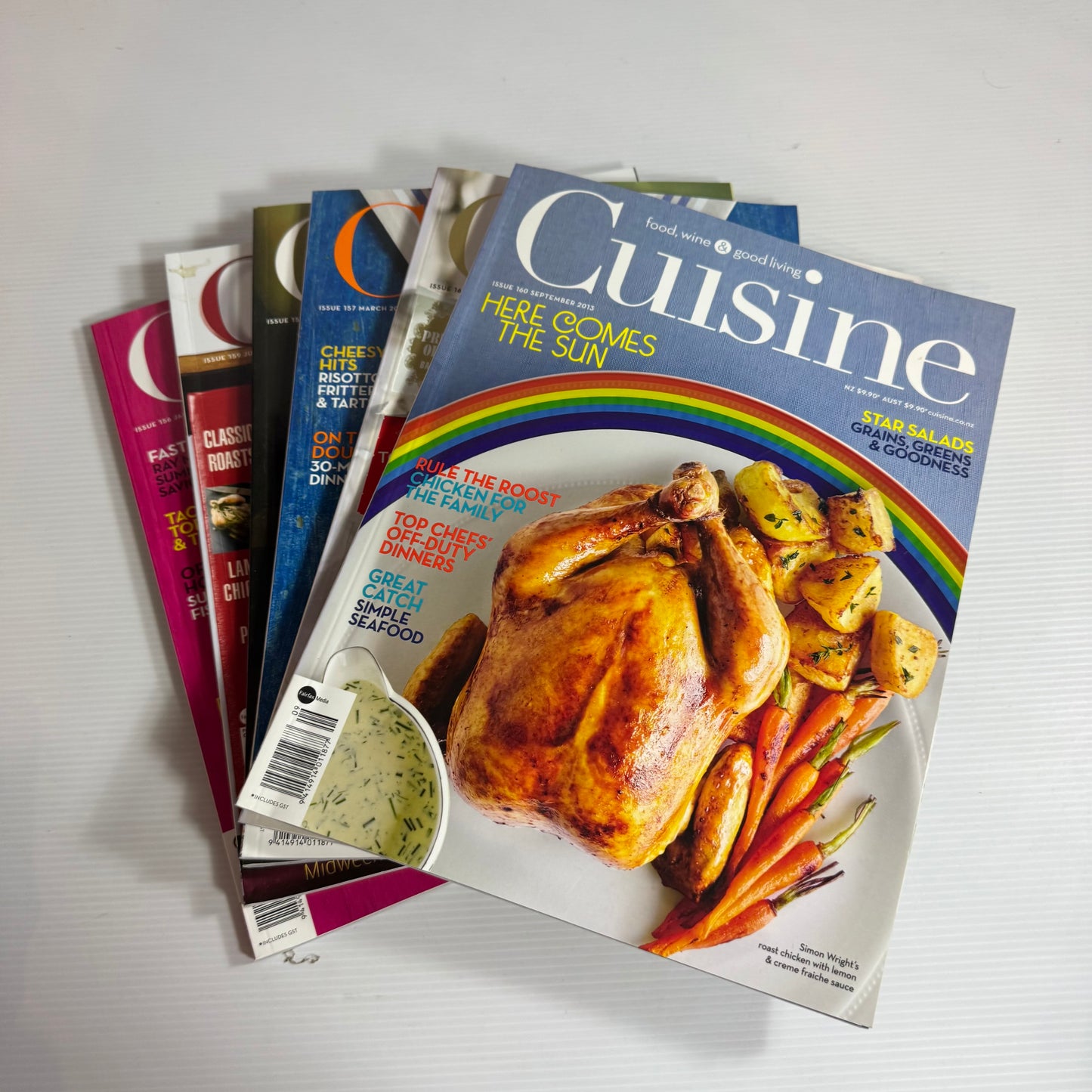 Cuisine Magazine Bundle x 6 : 2013 Issues 156, 157, 158, 159, 160, 161 (3340)