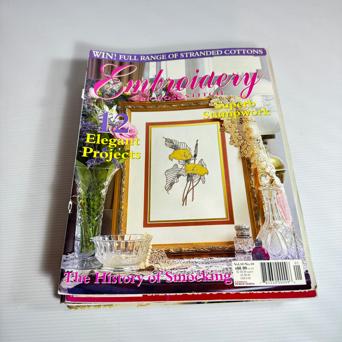 Embroidery & Cross Stitch Magazine Bundle x 9 Magazines (3238)