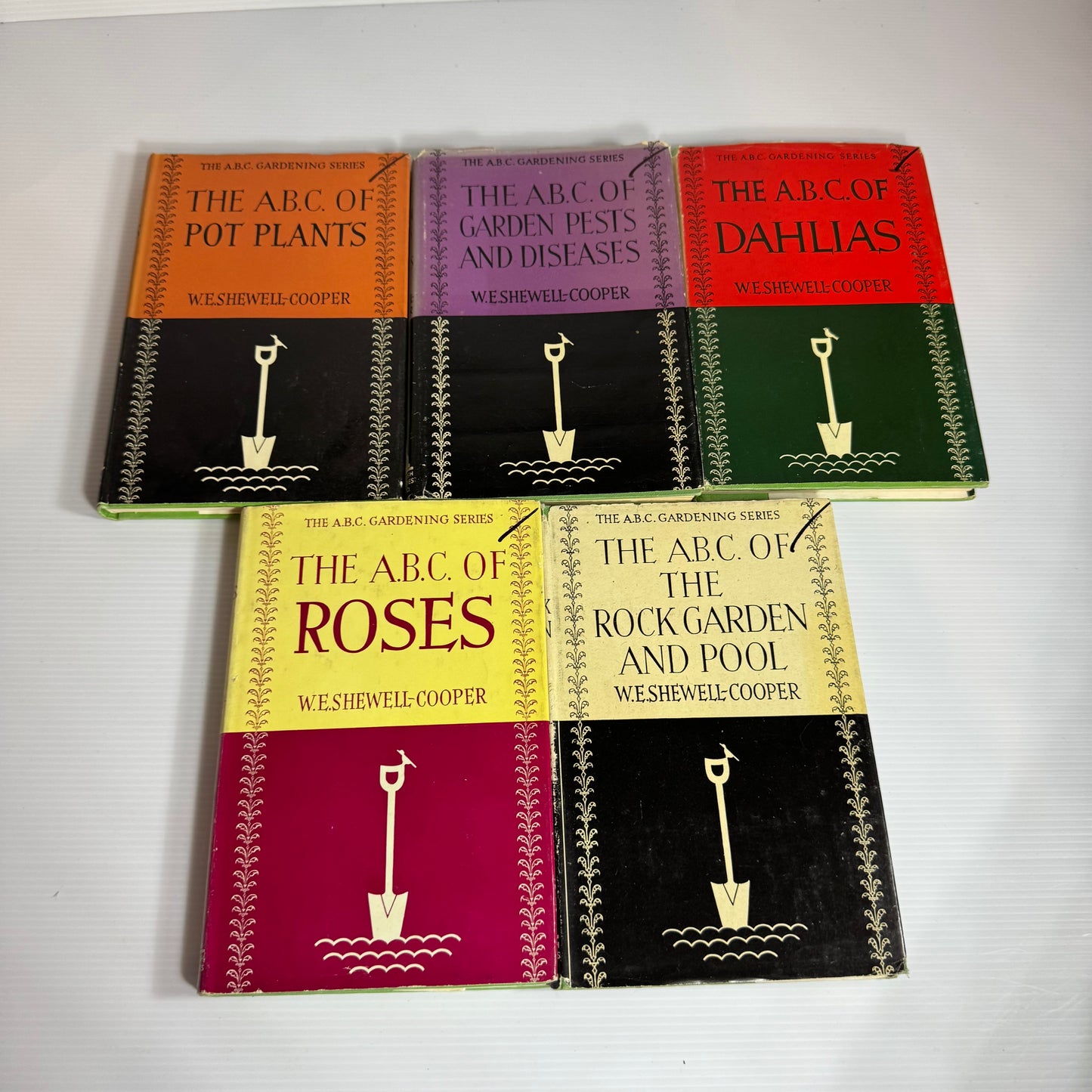 The A.B.C. Gardening Series Book Bundle x 17 - W. E. Shewell-Cooper (Vintage 1949 - 1961) (3060)