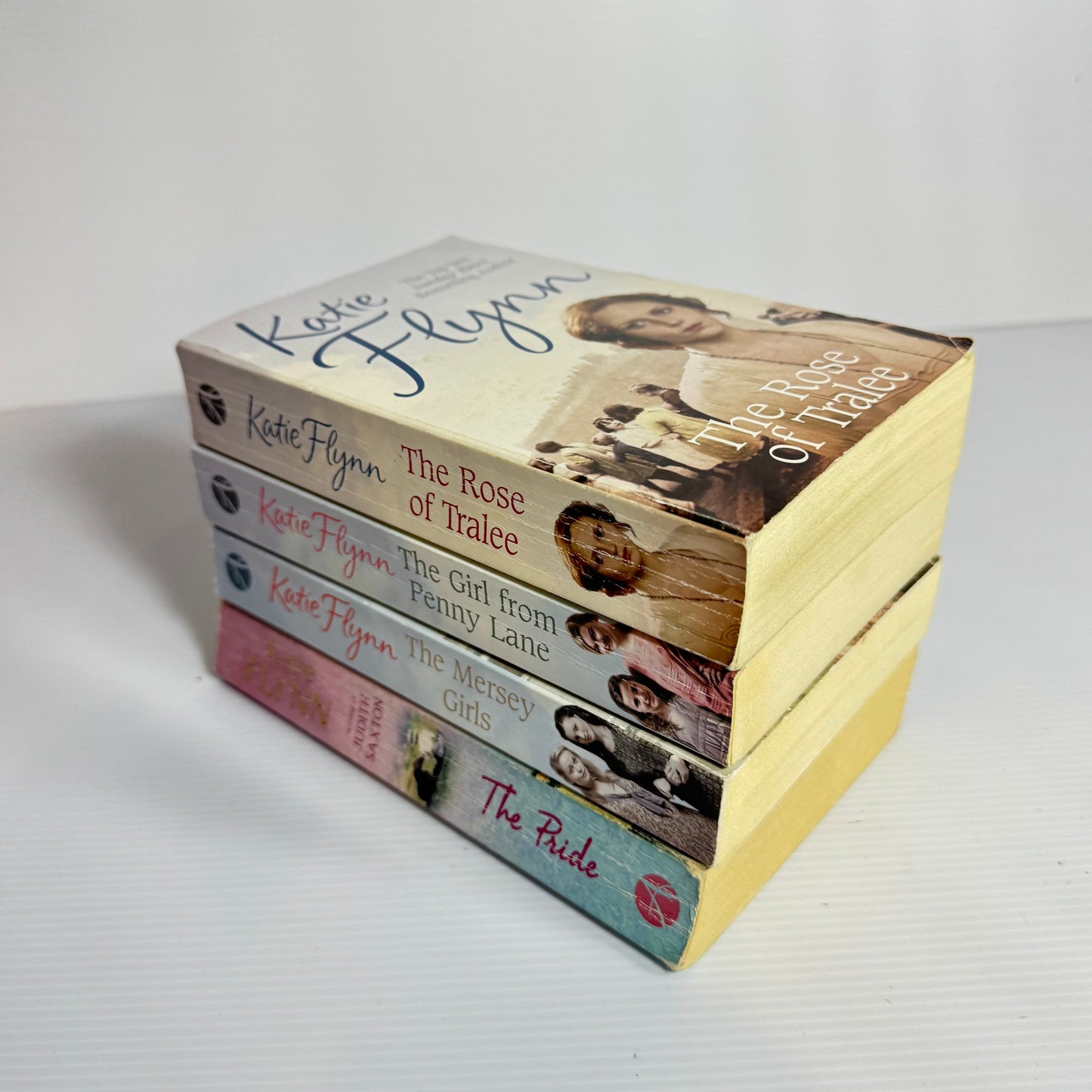 Katie Flynn Book Bundle x 4 : The Rose of Tralee, The Girl from Penny Lane, The Mersey Girls, The Ride (3078)