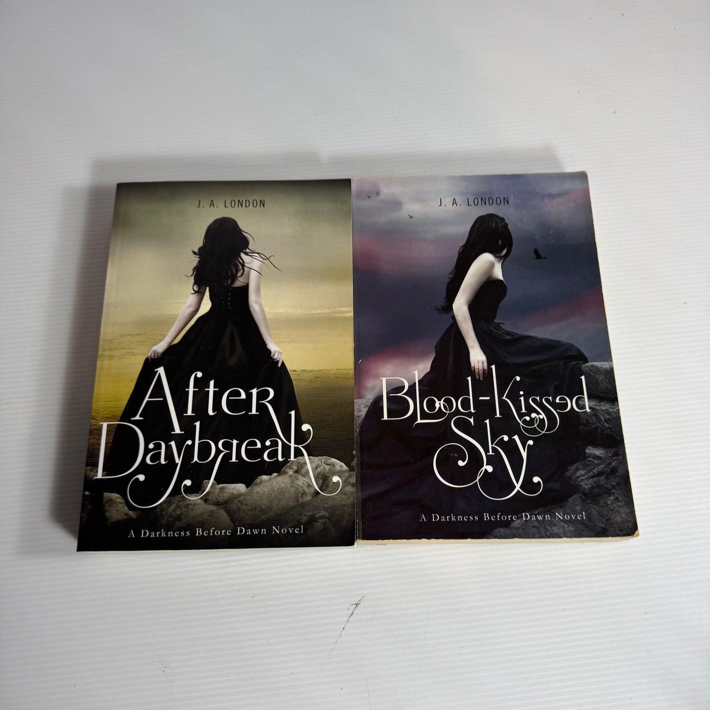 J.A. London A Darkness Before Dawn Book Bundle x 2 : Blood-Kissed Sky & After Darkbreak (3113)