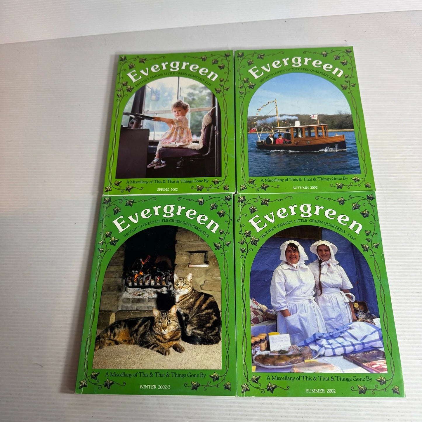 Evergreen Book Bundle x4 Spring 2002, Summer 2002, Autumn 2002, & Winter 2002/3 (401)