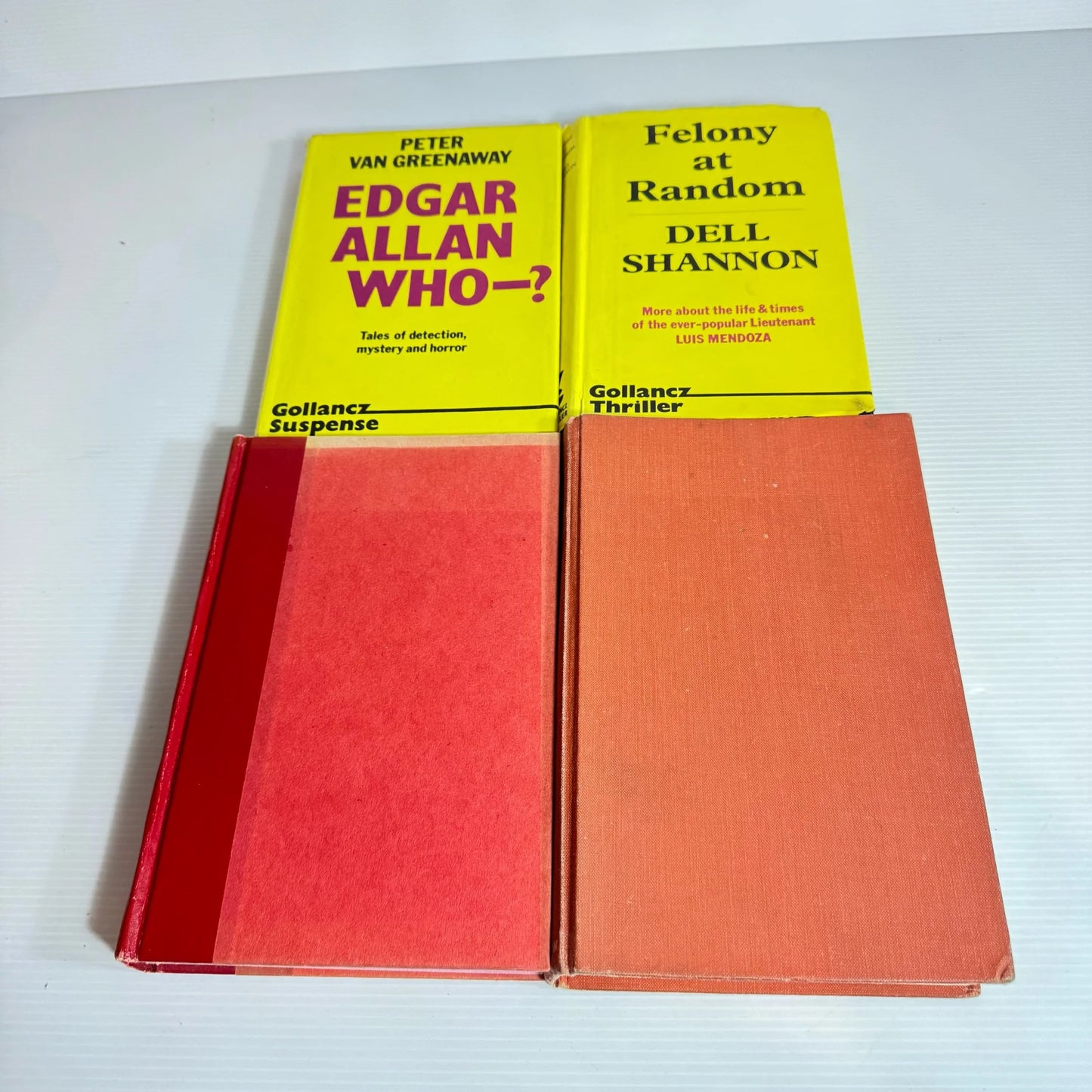 Vintage Crime Thriller Book Bundle x 4 Books : Mixed Authors (Vintage 1960's-1980's) (2260)