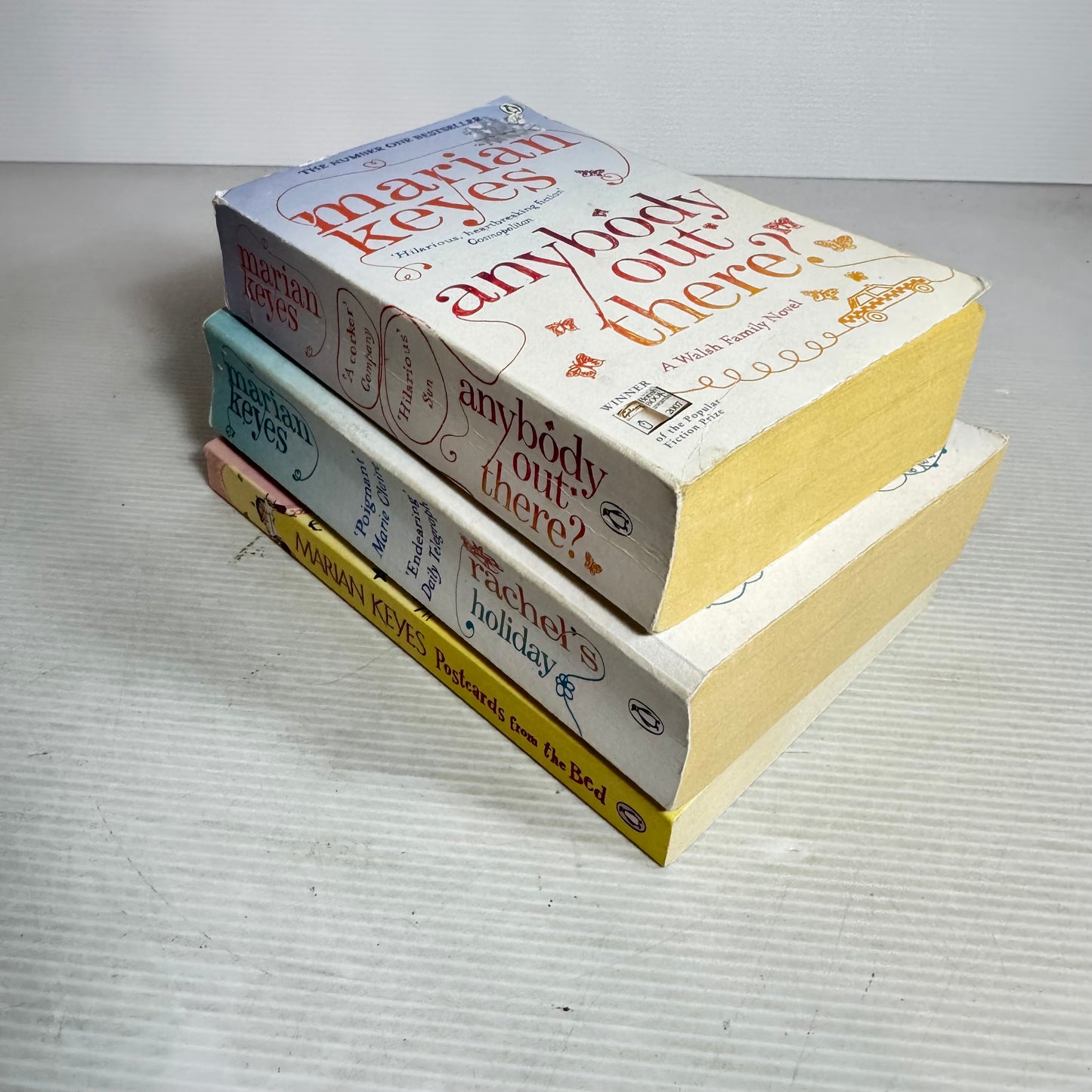 Marian Keys Book Bundle x 3 : Anybody Out There?, Rachel's Holiday, Postcards from the Bed (3030)