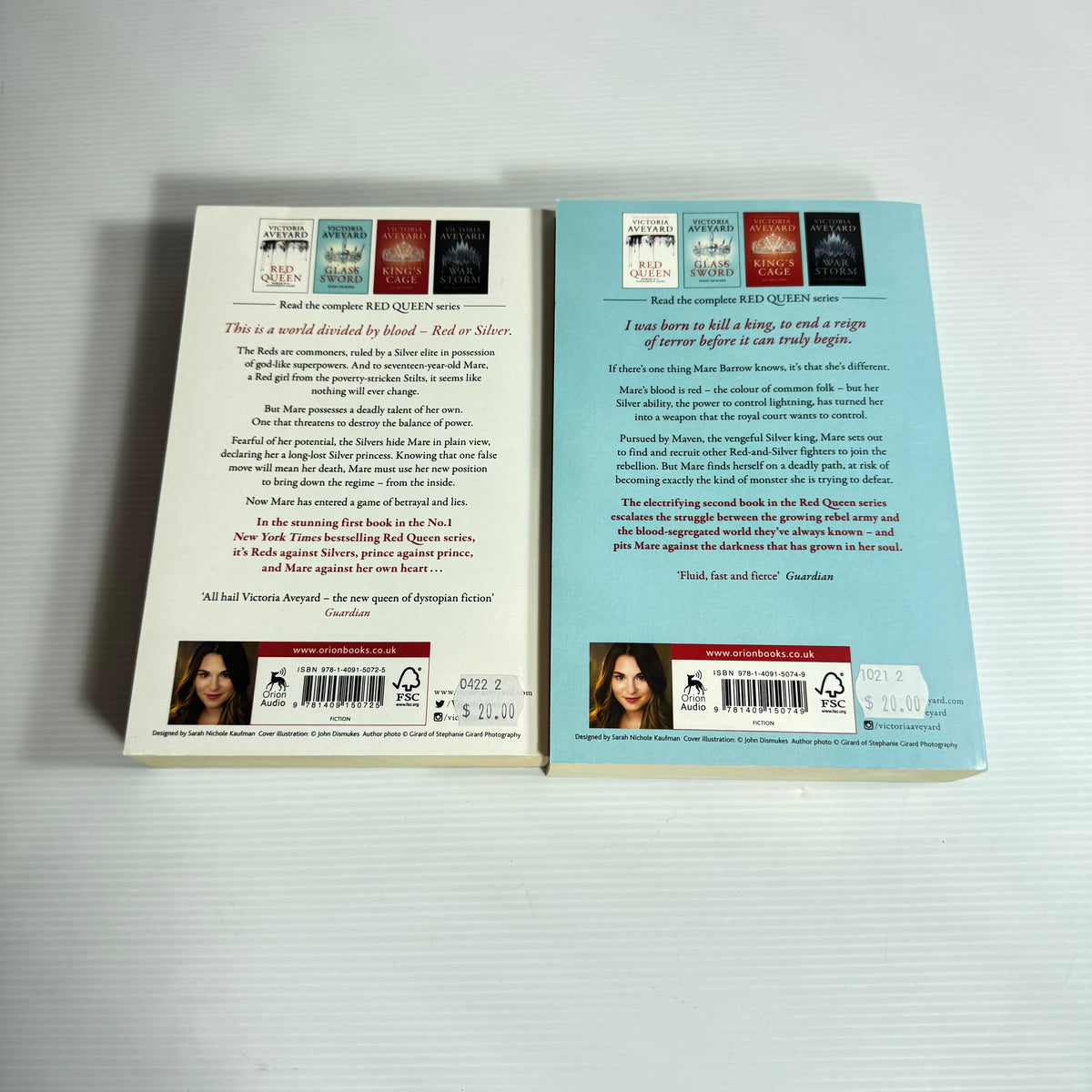 Red Queen Series Bundle x 2 : Red Queen & Glass Sword - Victoria Aveyard (New)(3472)