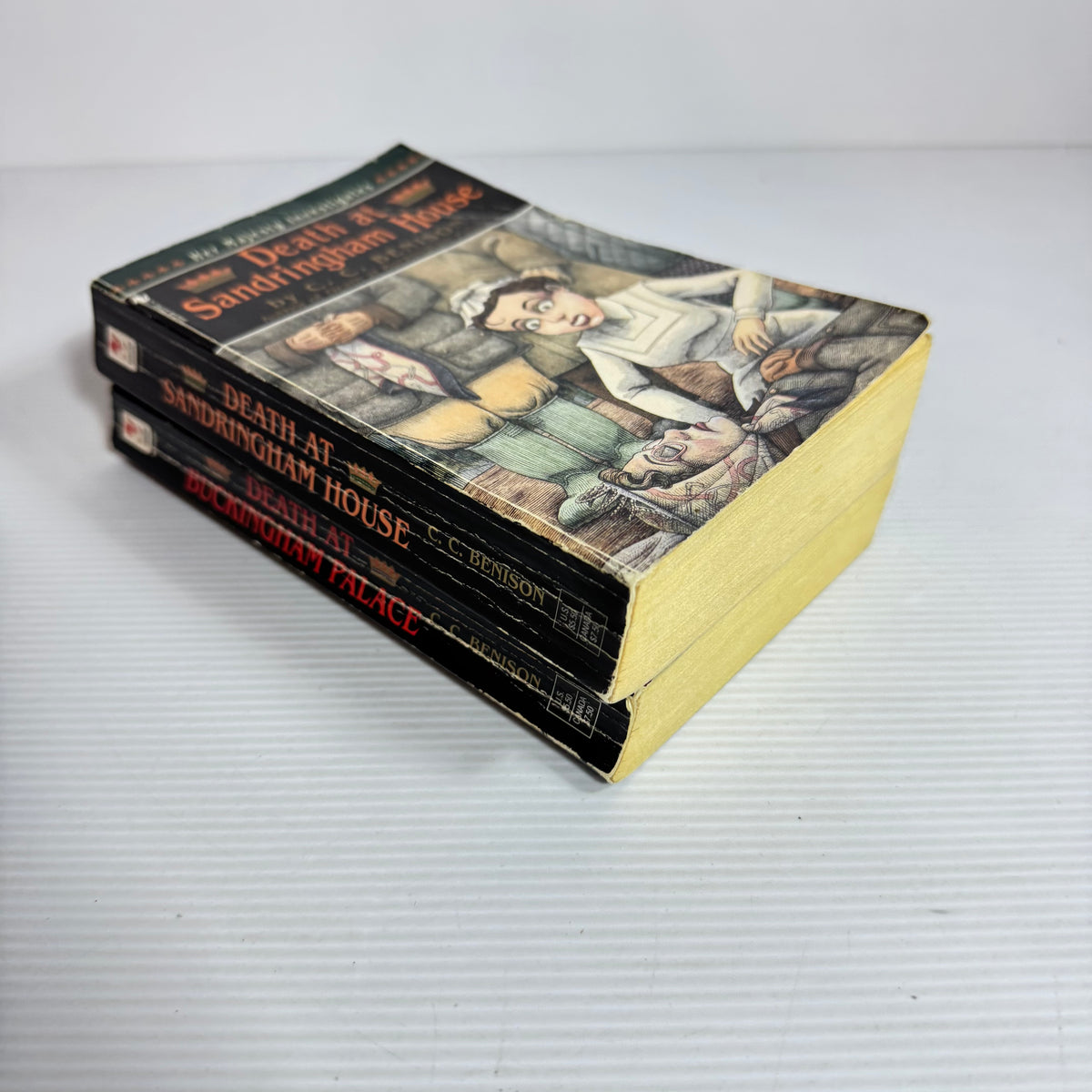 C. C. Benison Her Majesty Investigates Bundle x 2 : Death at Sandringham House & Death at Buckingham Palace (Vintage 1996)(3418)